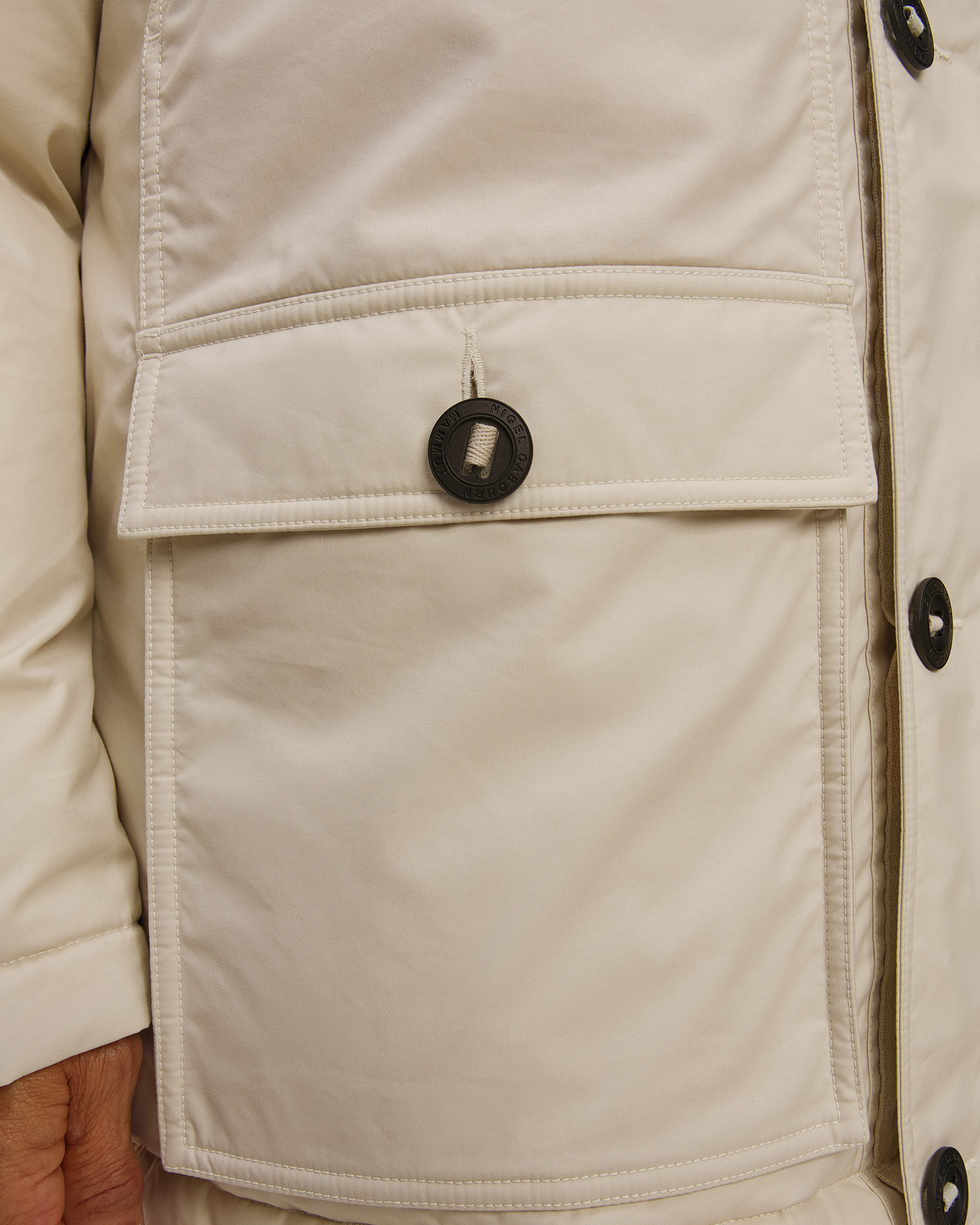 Světle béžový pánský kabát Mammut Mammut X Cabourn Direttissima IN Parka