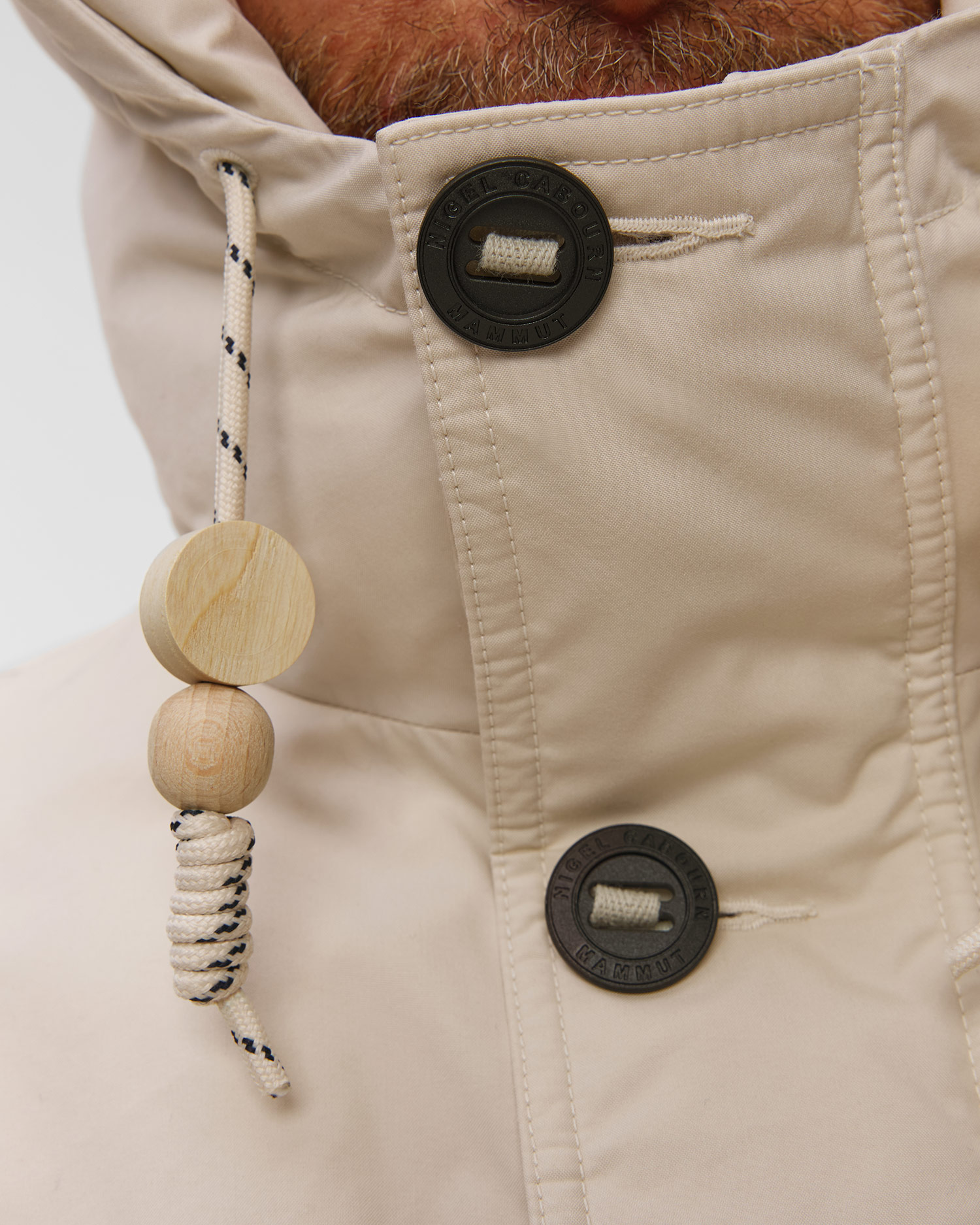 Světle béžový pánský kabát Mammut Mammut X Cabourn Direttissima IN Parka