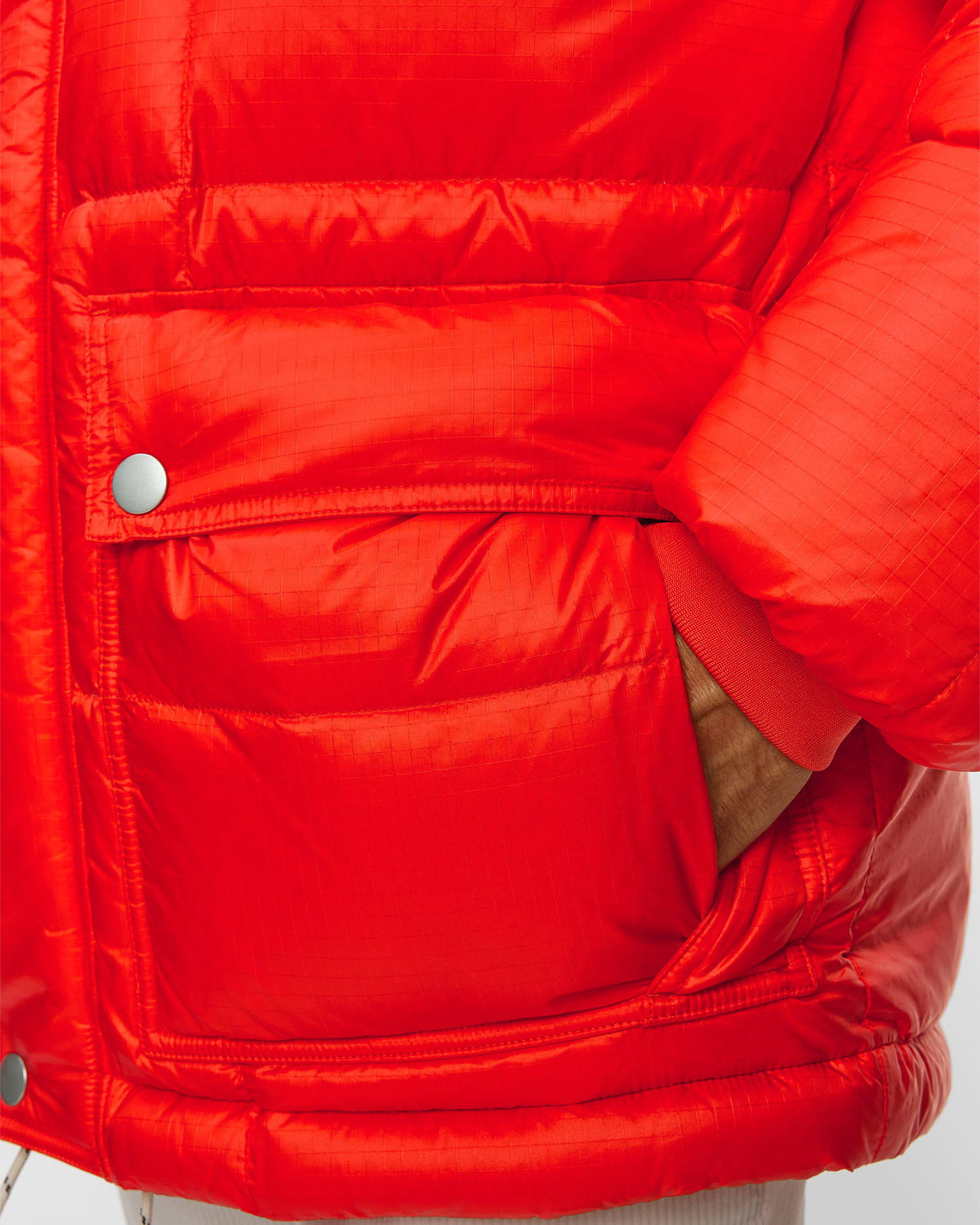 Pánská bunda Mammut X Cabourn Direttissima IN Hooded Jacket v Červené Barvě