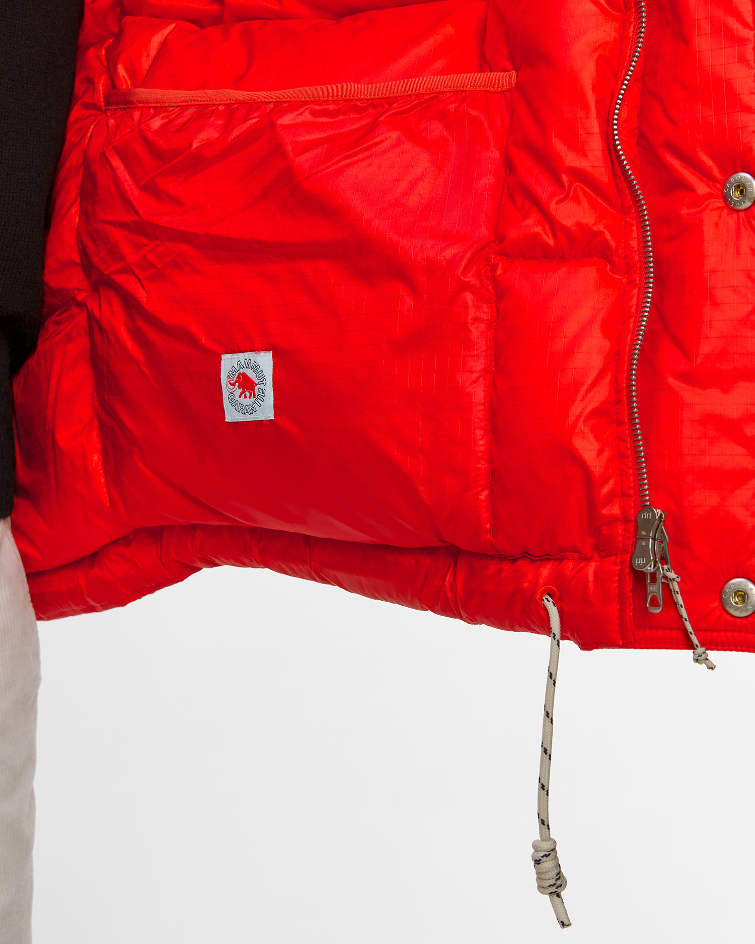 Pánská bunda Mammut X Cabourn Direttissima IN Hooded Jacket v Červené Barvě