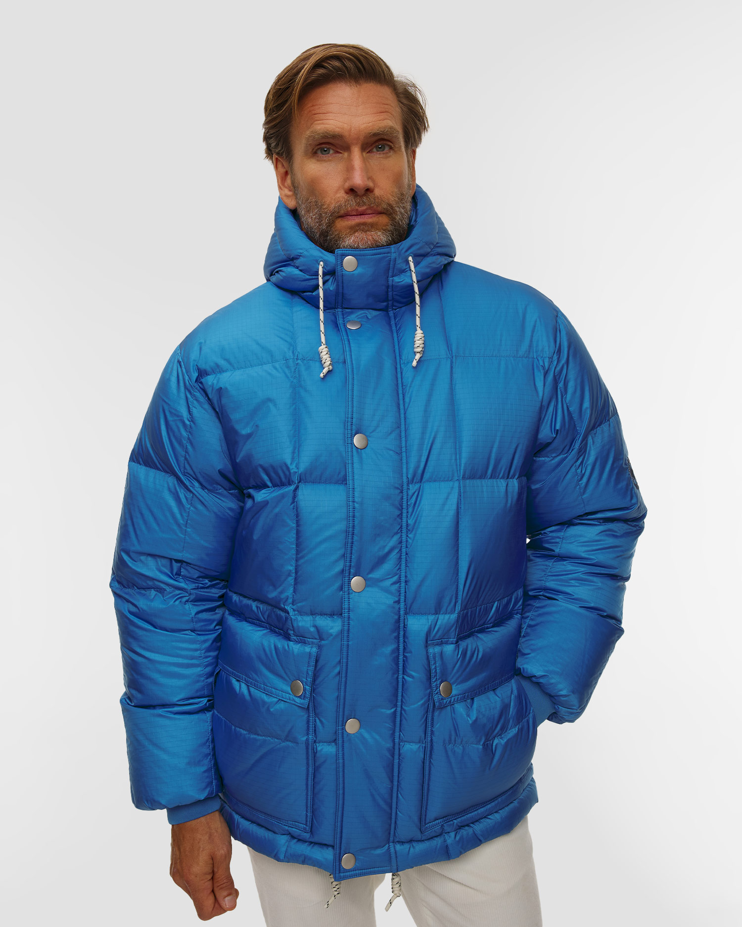 Veste bleue pour hommes Mammut X Cabourn Direttissima IN Hooded Jacket
