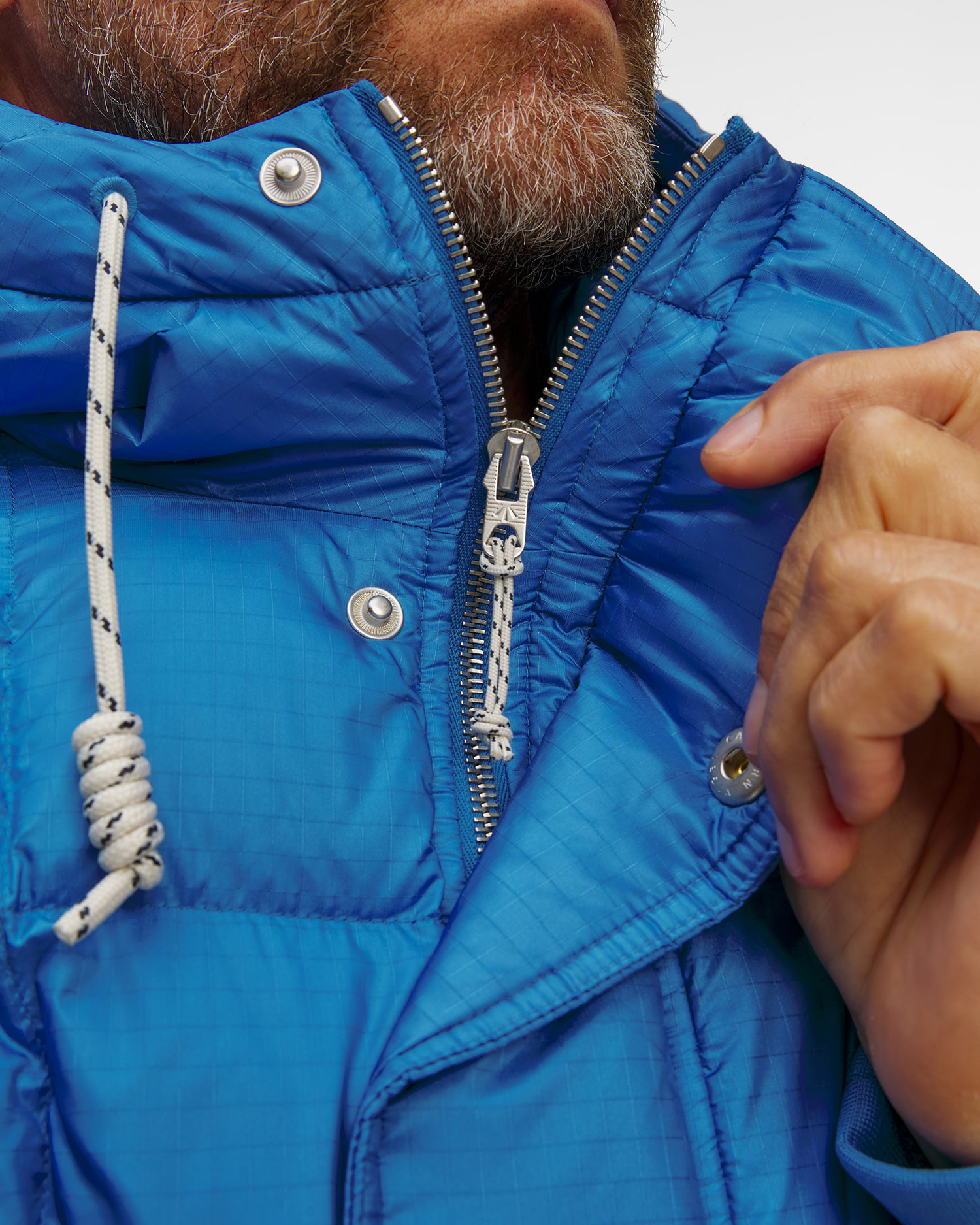 Pánská bunda Mammut X Cabourn Direttissima IN Hooded Jacket v Modré Barvě