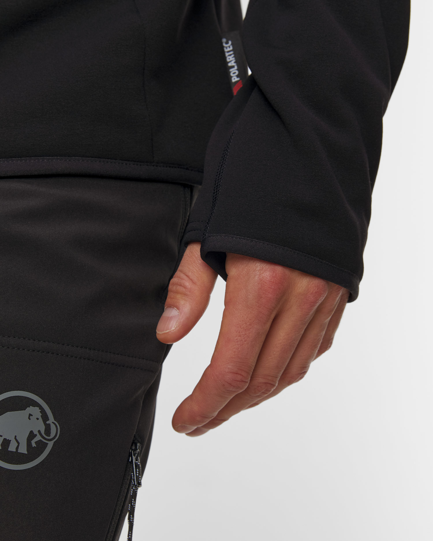 Hanorac din fleece pentru bărbați Mammut Aconcagua ML Hooded Jacket Men negru
