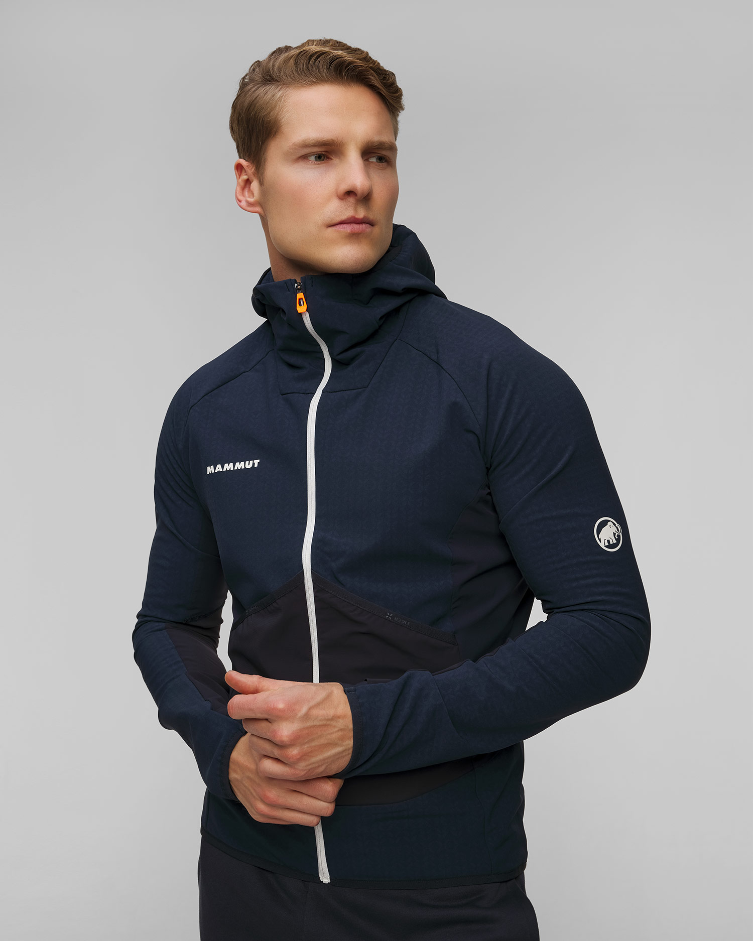 Hanorac cu glugă pentru bărbați Mammut Eiger Speed ML Hybrid