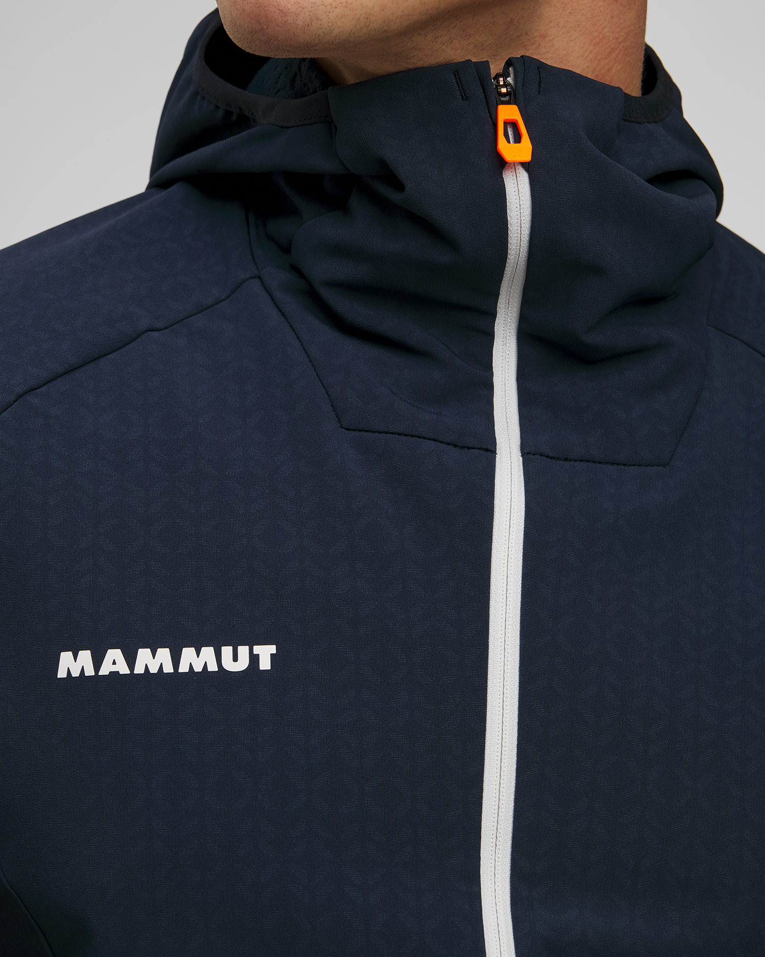 Tmavě modrá pánská mikina s kapucou Mammut Eiger Speed ML Hybrid