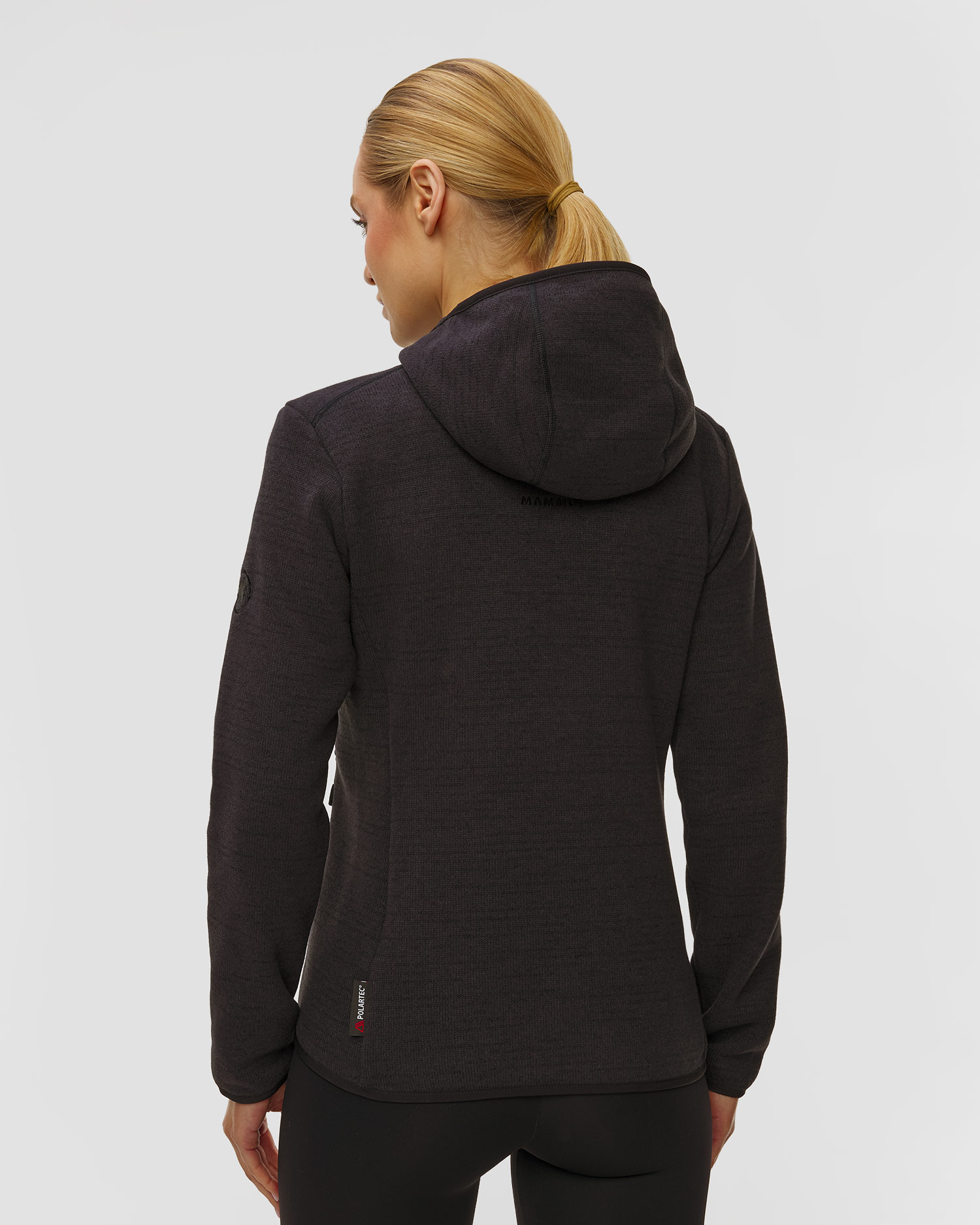 Sweat-shirt en polaire noir pour femmes Mammut Arctic IV ML Hooded Jacket Women 