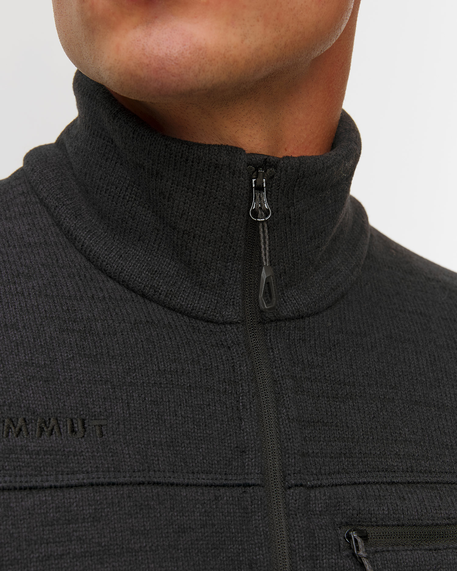 Sweat-shirt en polaire noir pour hommes Mammut Arctic IV ML Jacket Men 