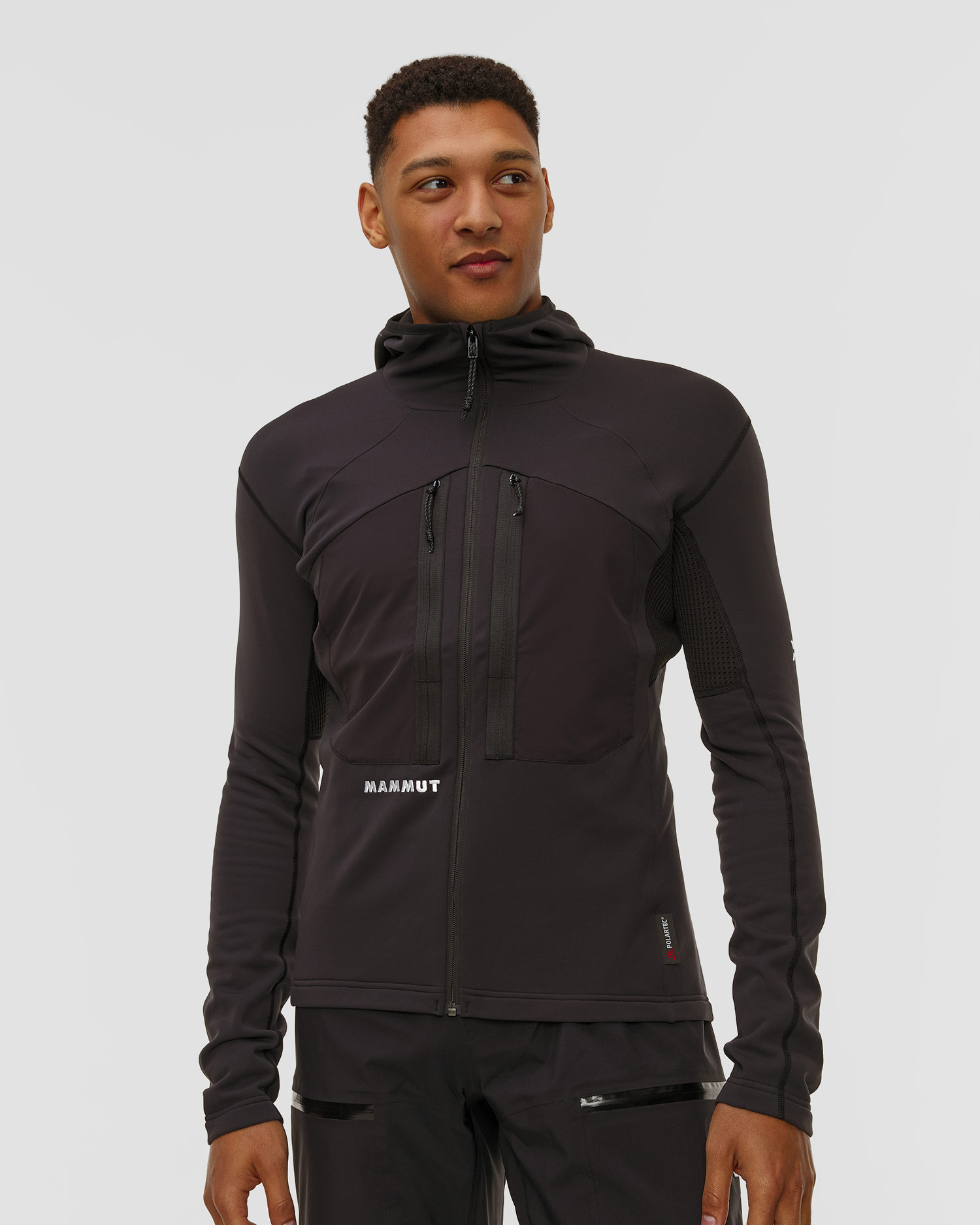 Bluza techniczna męska Mammut Eiger Nordwand Advanced ML Hooded Jacket Men czarna