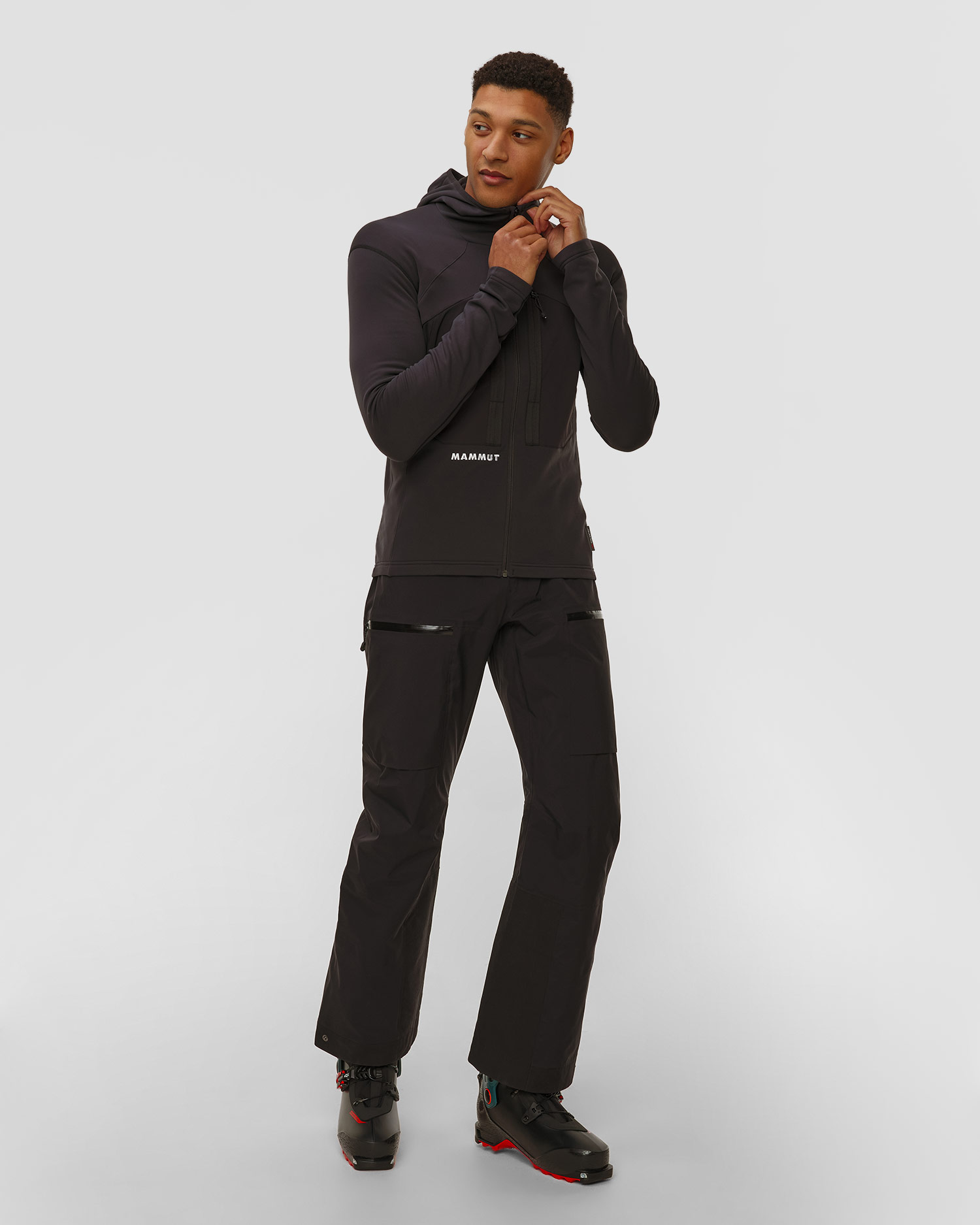 Bluza techniczna męska Mammut Eiger Nordwand Advanced ML Hooded Jacket Men czarna