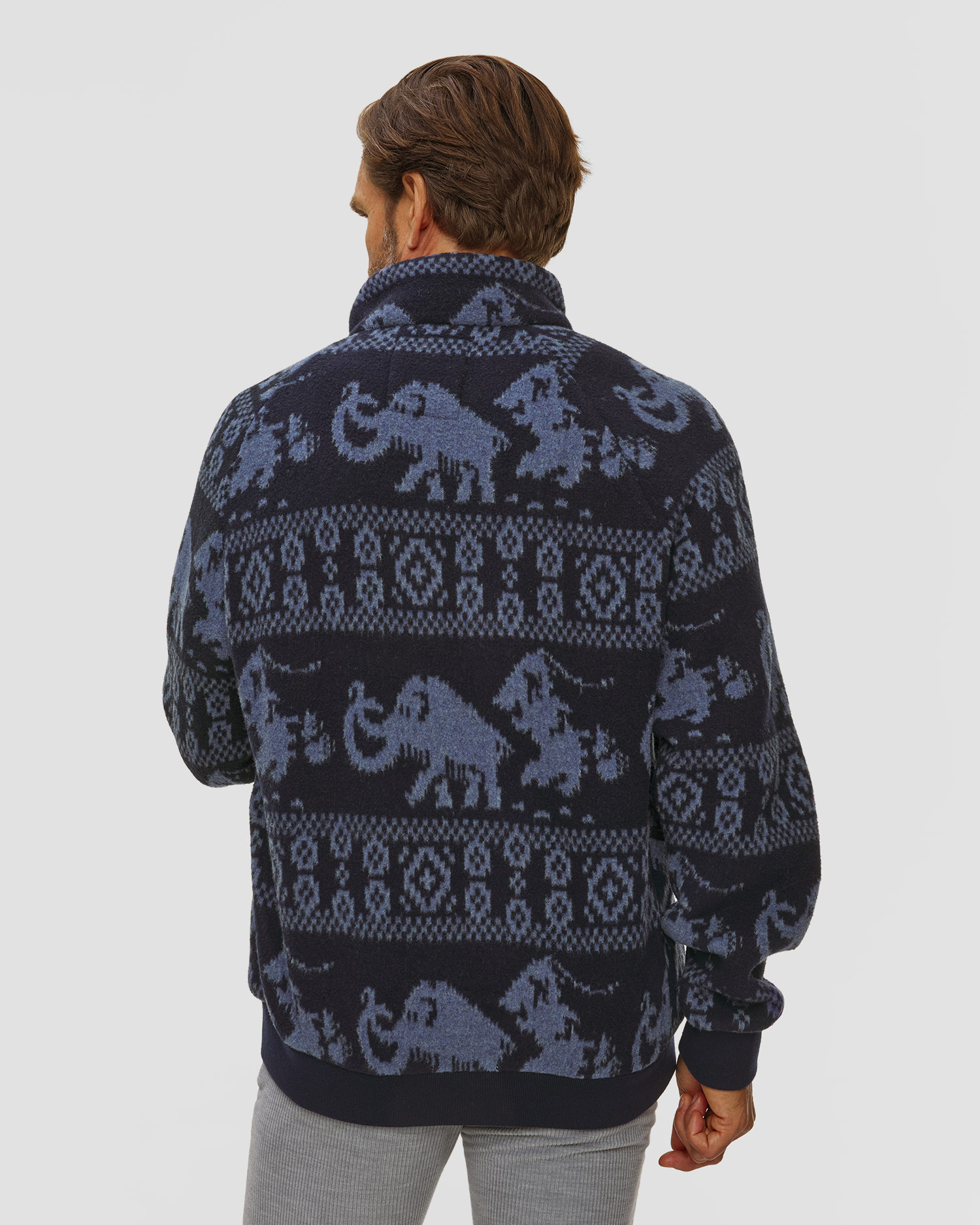 Kurtka wełniana męska Mammut x Cabourn Direttissima Wool ML Jacket granatowa