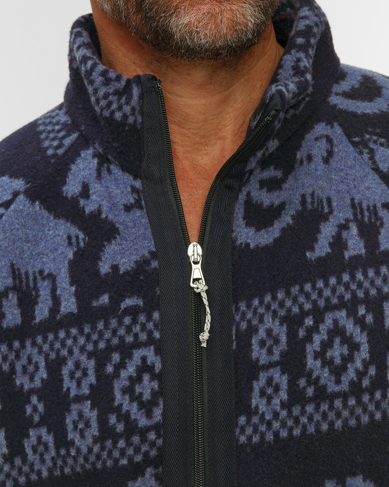 Bluză din lână pentru bărbați Mammut x Cabourn Direttissima Wool ML Jacket bleumarin