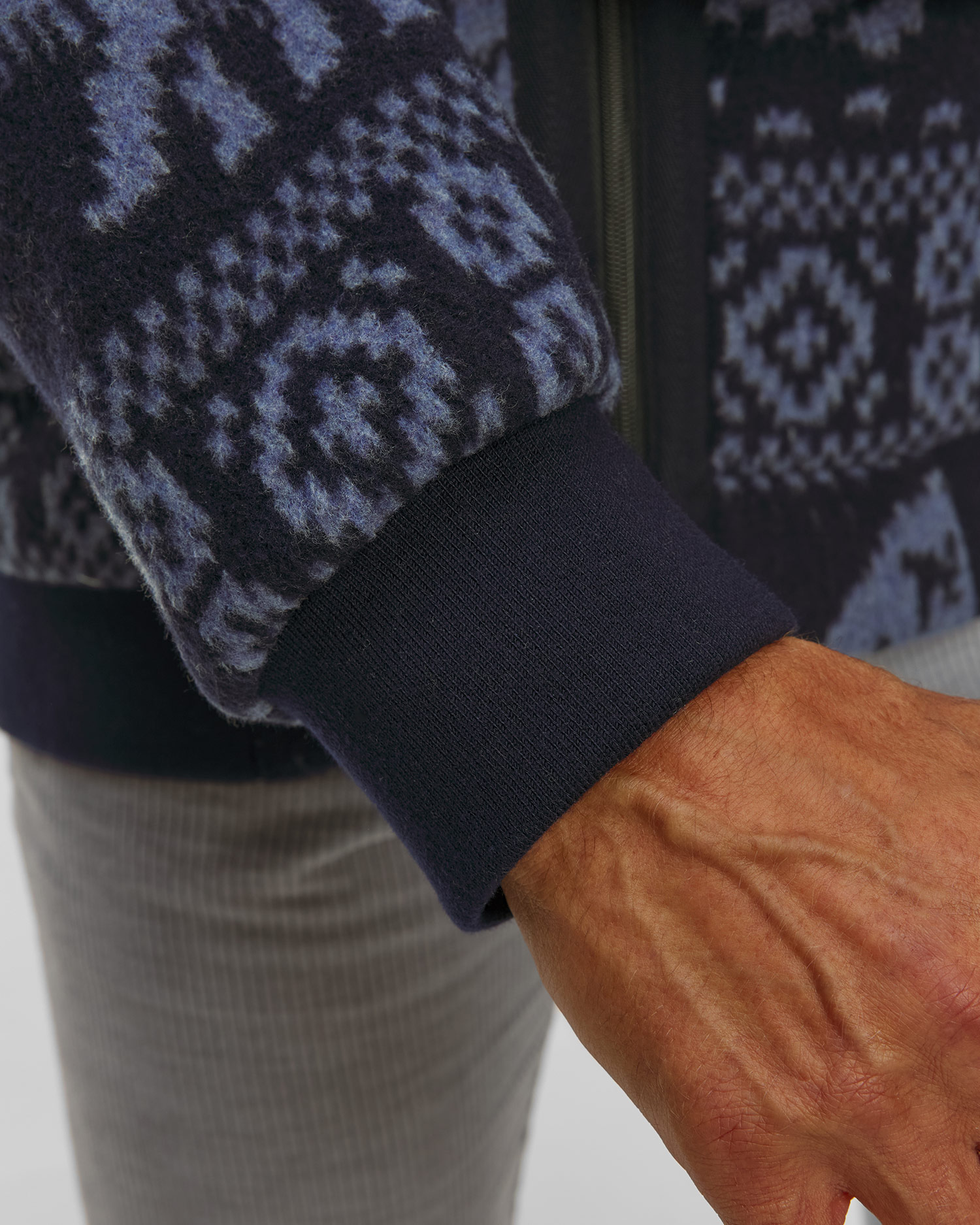 Kurtka wełniana męska Mammut x Cabourn Direttissima Wool ML Jacket granatowa