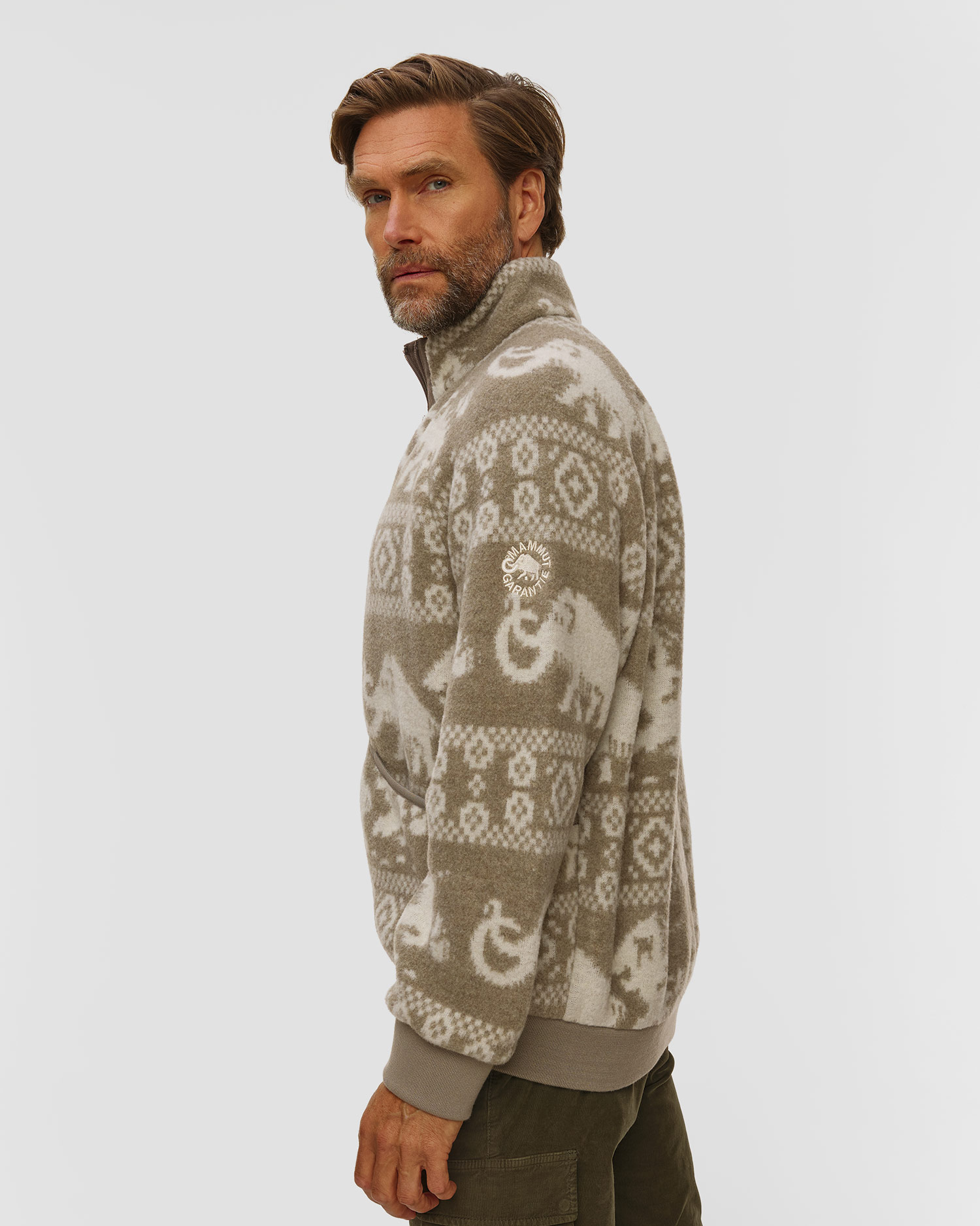 Bluză din lână pentru bărbați Mammut x Cabourn Direttissima Wool ML Jacket bej