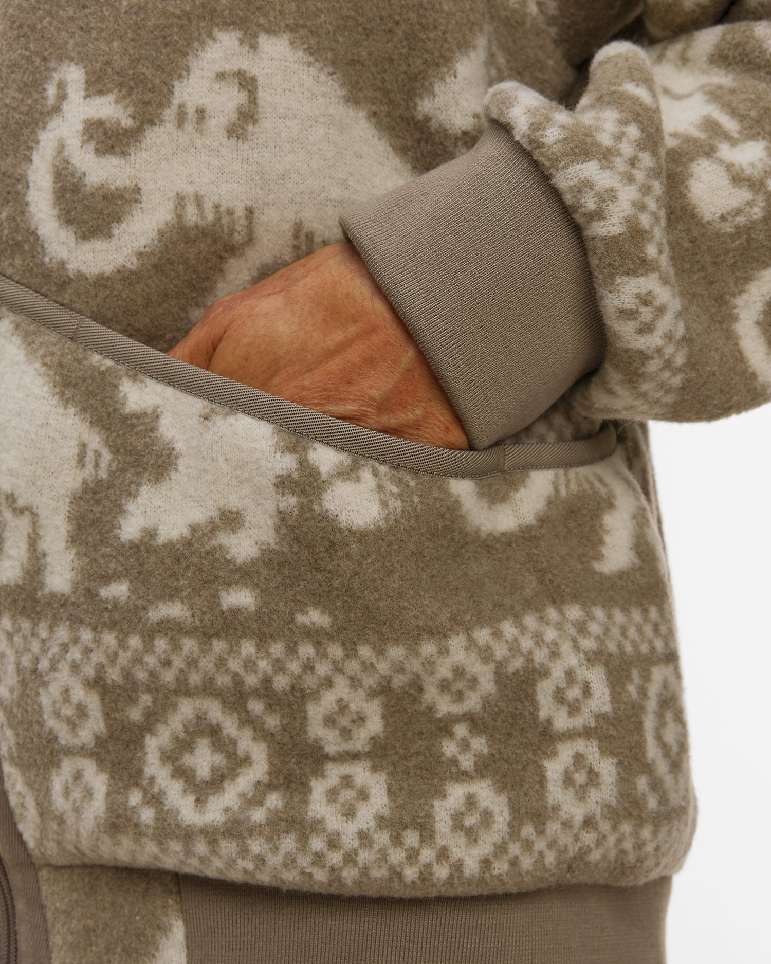 Kurtka wełniana męska Mammut x Cabourn Direttissima Wool ML Jacket beżowa