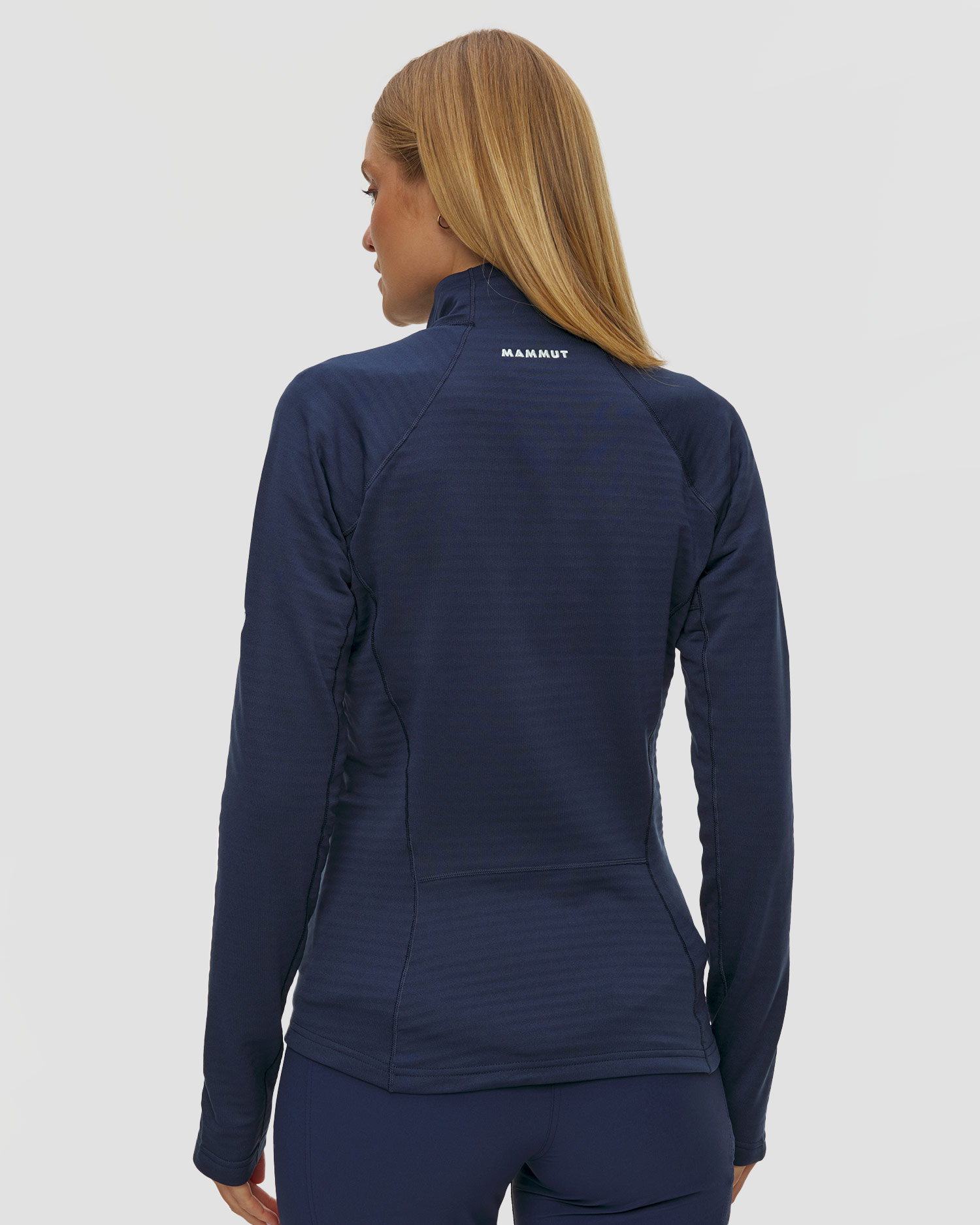 Sweat-shirt midlayer bleu marine pour femmes Mammut Taiss ML Jacket