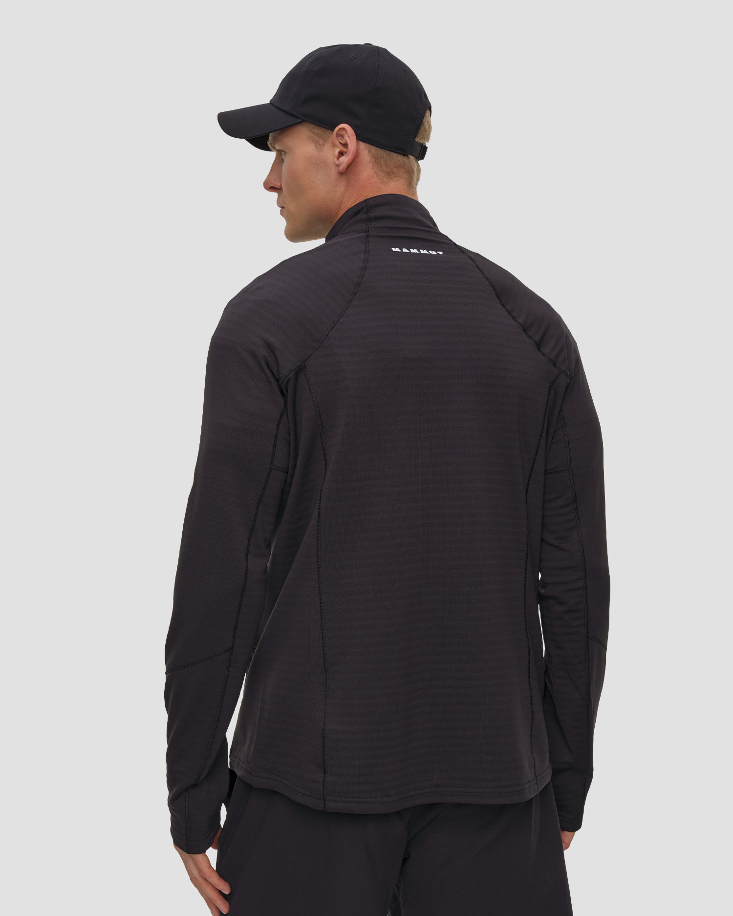 Sweat-shirt midlayer noir pour hommes Mammut Taiss ML Jacket