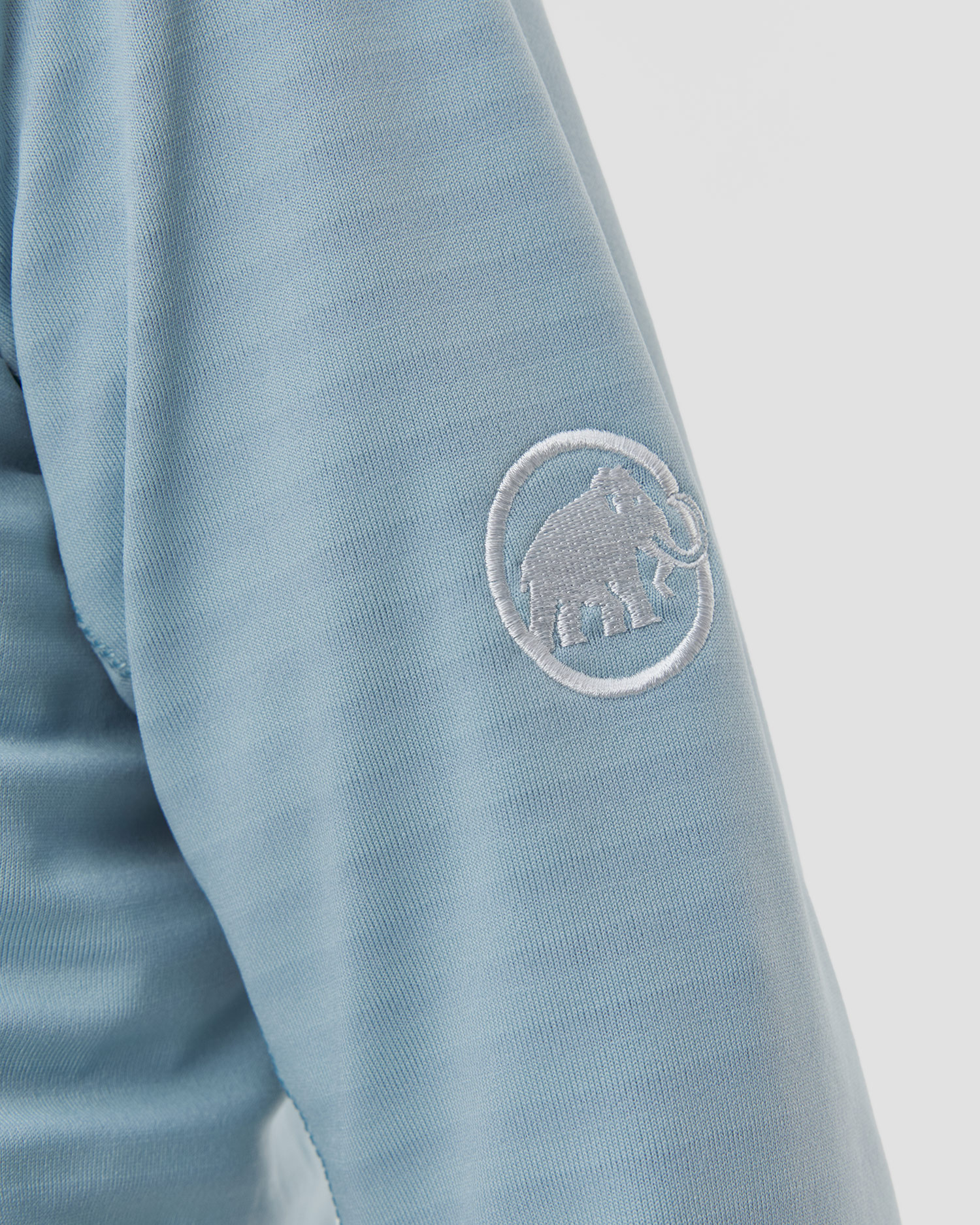 Sweat-shirt midlayer à capuche bleu clair pour femmes Mammut Taiss ML Hooded Jacket