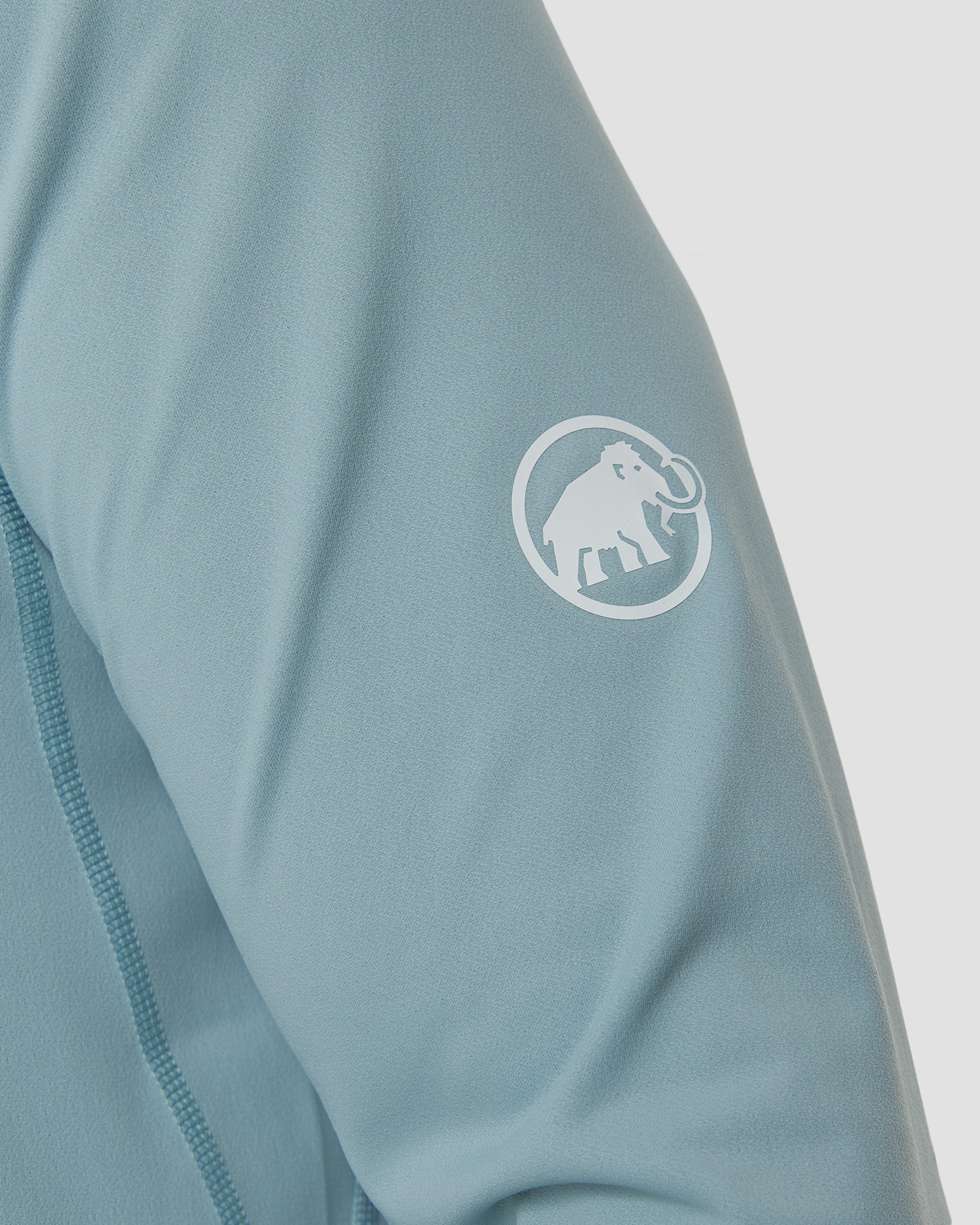 Tricou cu mânecă lungă pentru bărbați Mammut Selun FL Sun Hoody albastru deschis