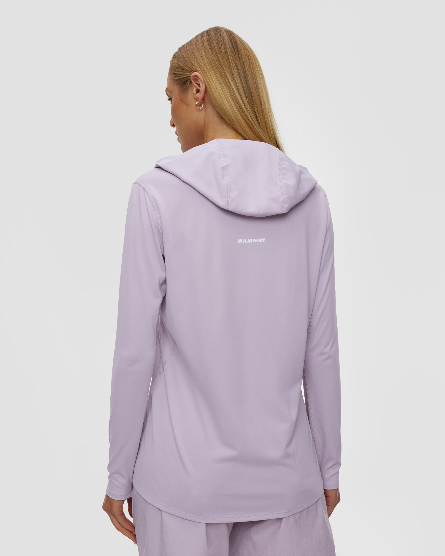 Longsleeve à capuche violet pour femmes Mammut Selun FL Sun Hoody