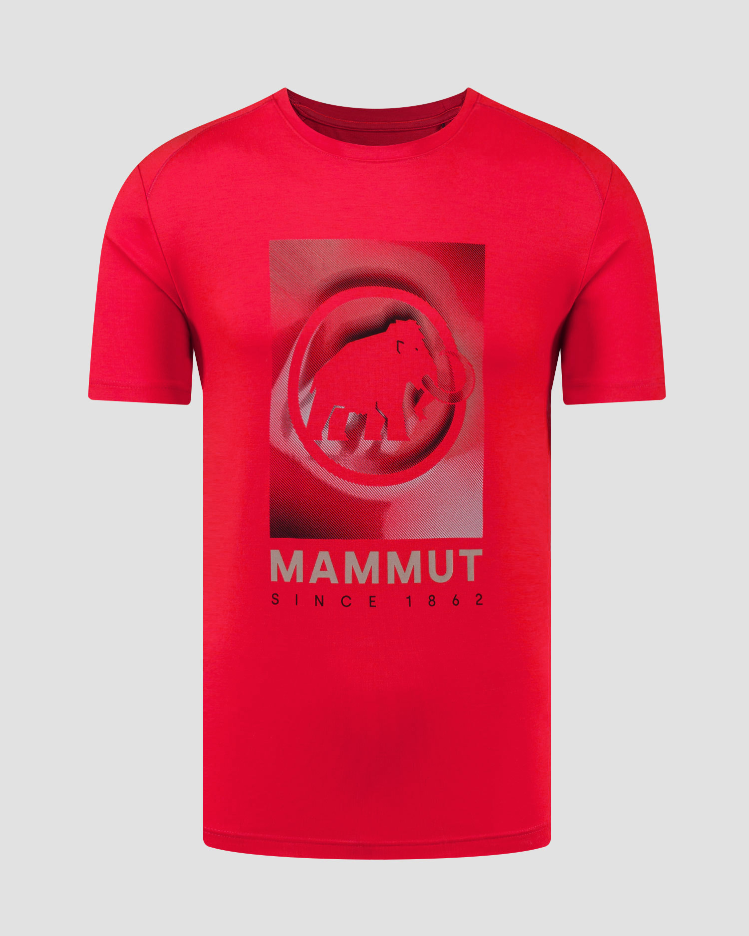 T-shirt męski Mammut Trovat czerwony
