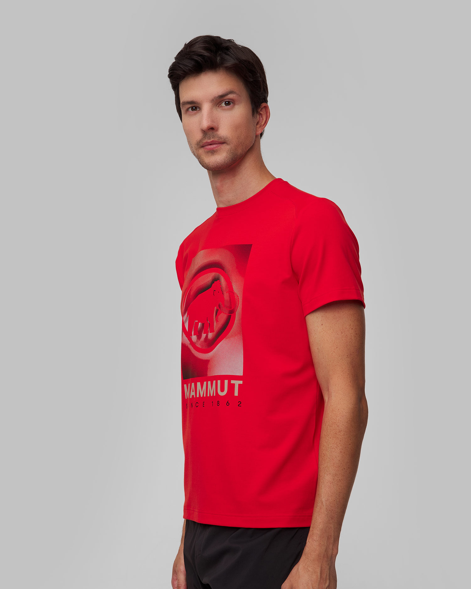 T-shirt męski Mammut Trovat czerwony