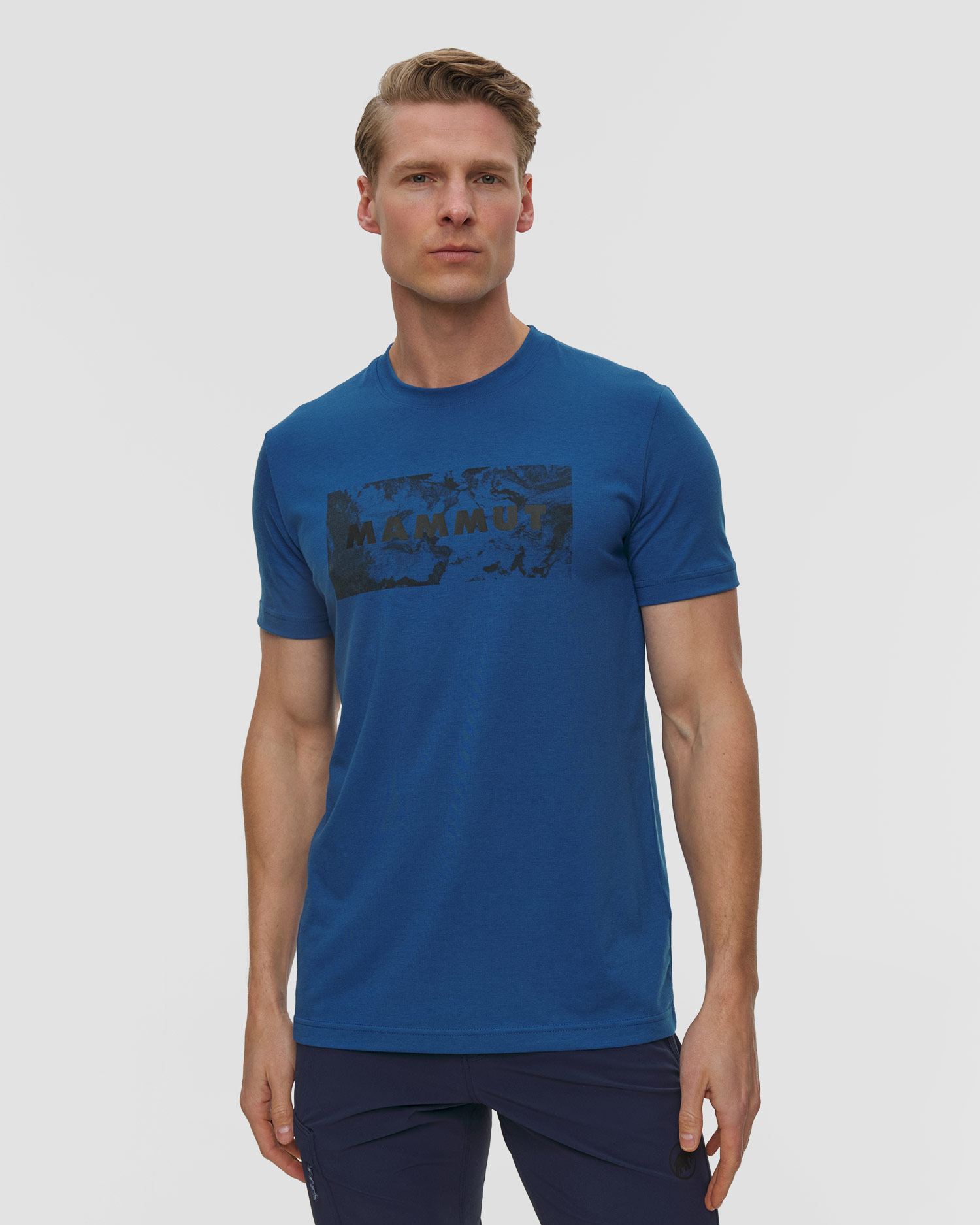 Tricou pentru bărbați Mammut Trovat T-Shirt Logo albastru