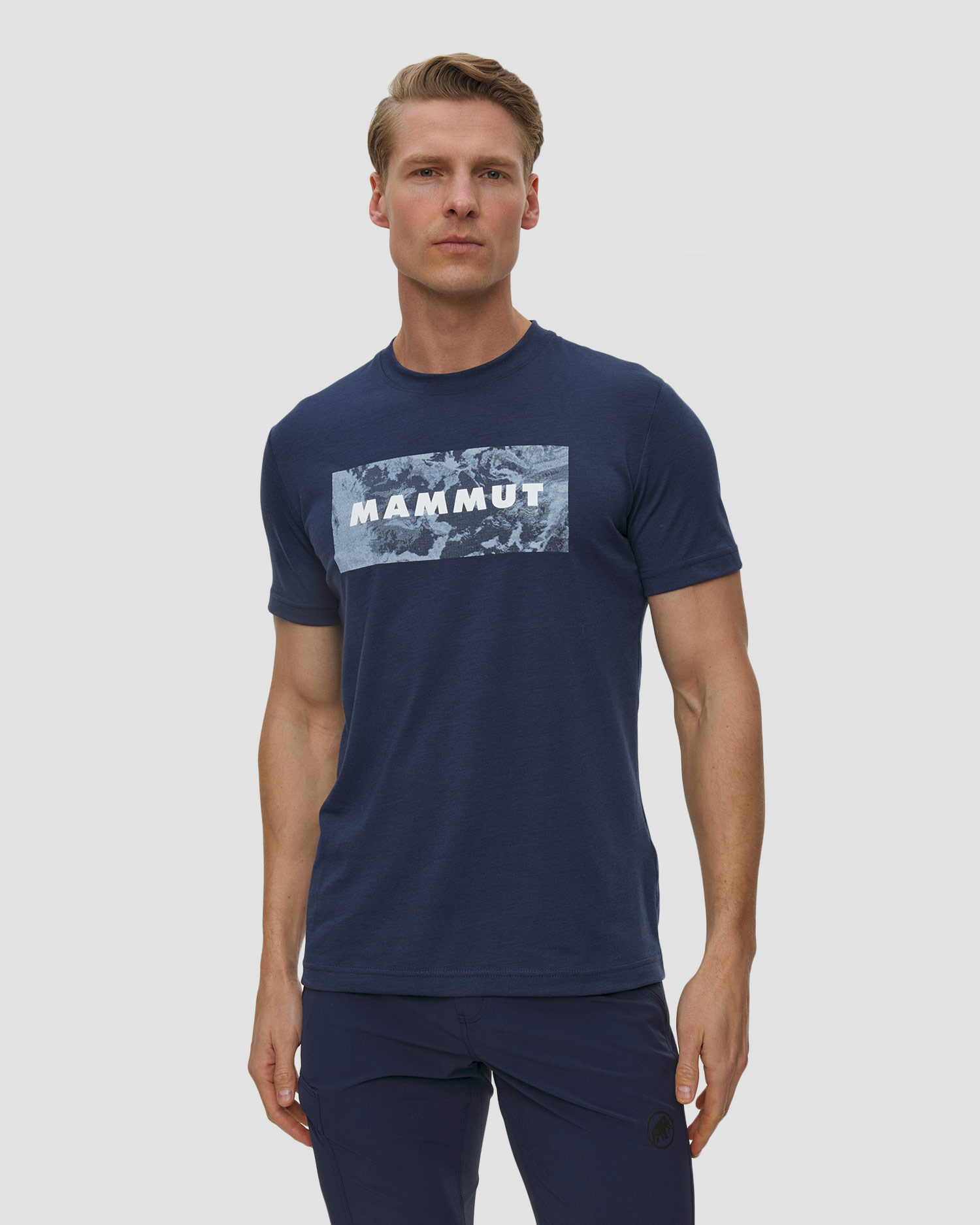 Tricou pentru bărbați Mammut Trovat T-Shirt Logo bleumarin, Culoare/Model: Granatowy