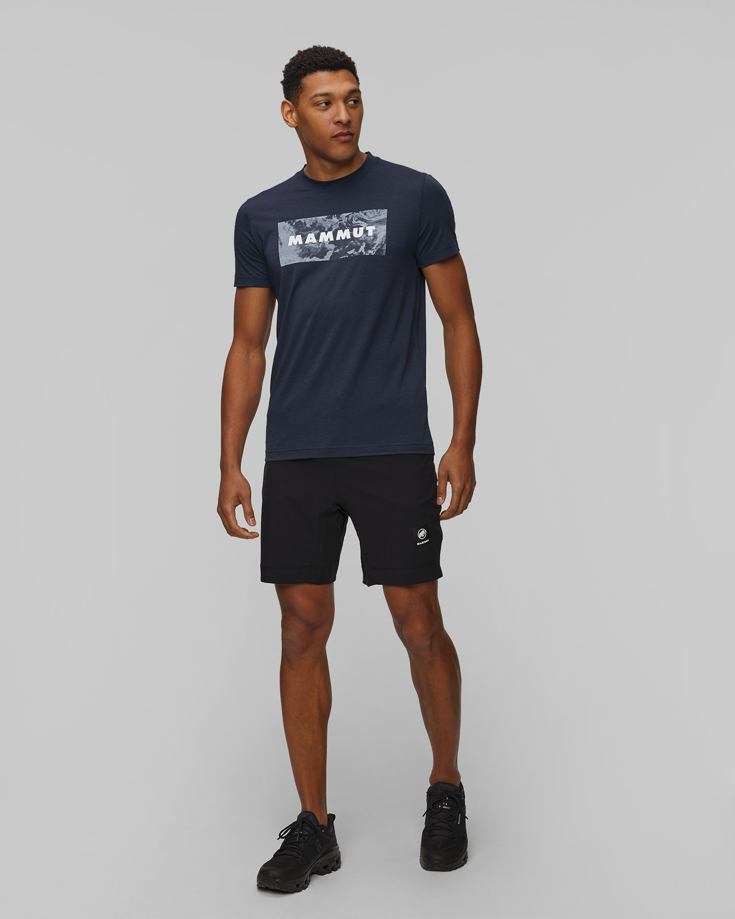 T-shirt bleu marine pour hommes Mammut Trovat
