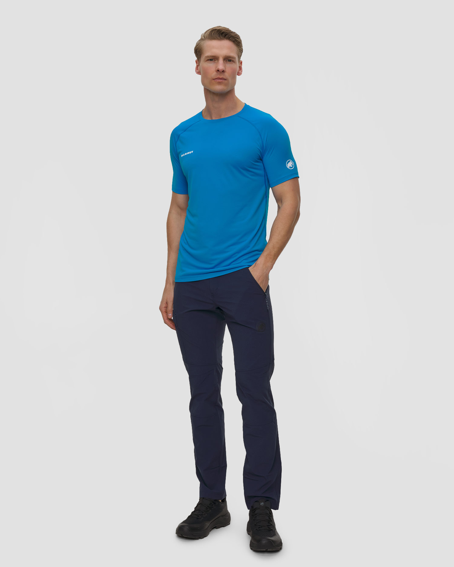 Tricou tehnic pentru bărbați Mammut Ducan FL T-Shirt albastru