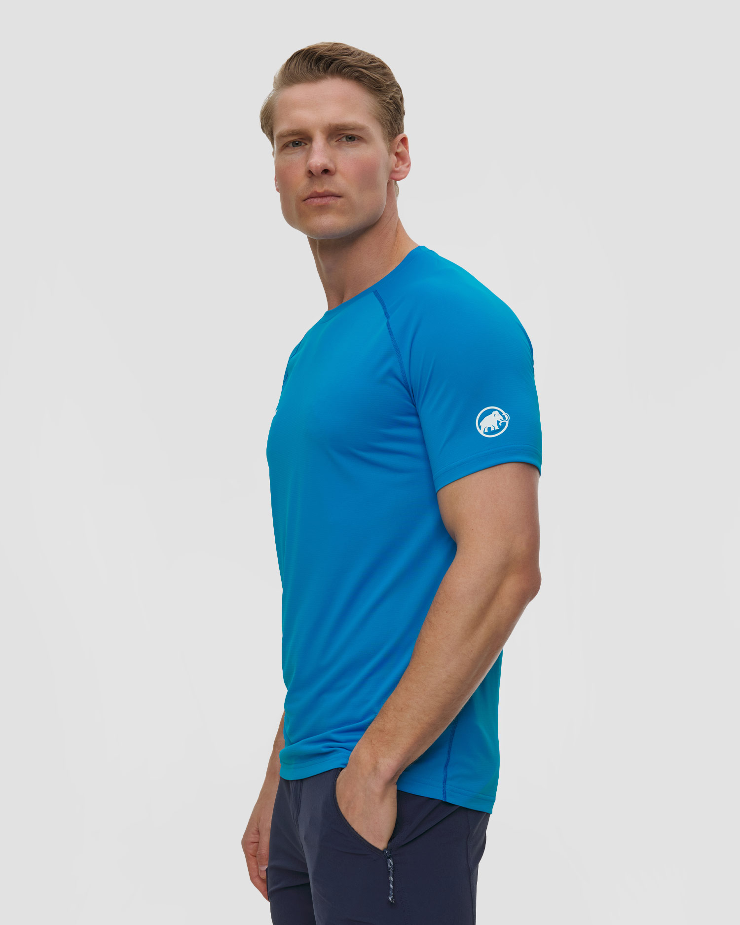 Tricou tehnic pentru bărbați Mammut Ducan FL T-Shirt albastru