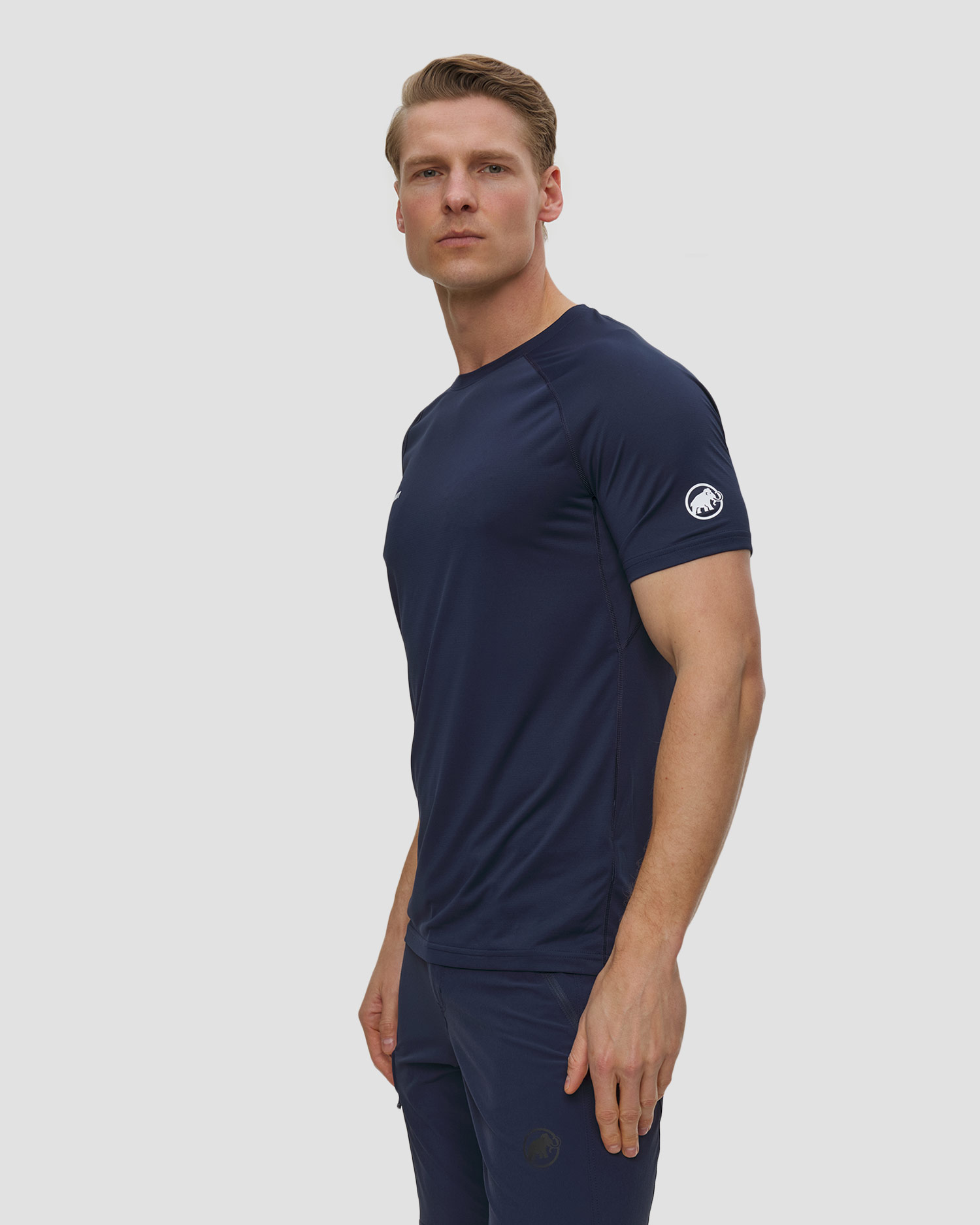 Tricou tehnic pentru bărbați Mammut Ducan FL T-Shirt bleumarin