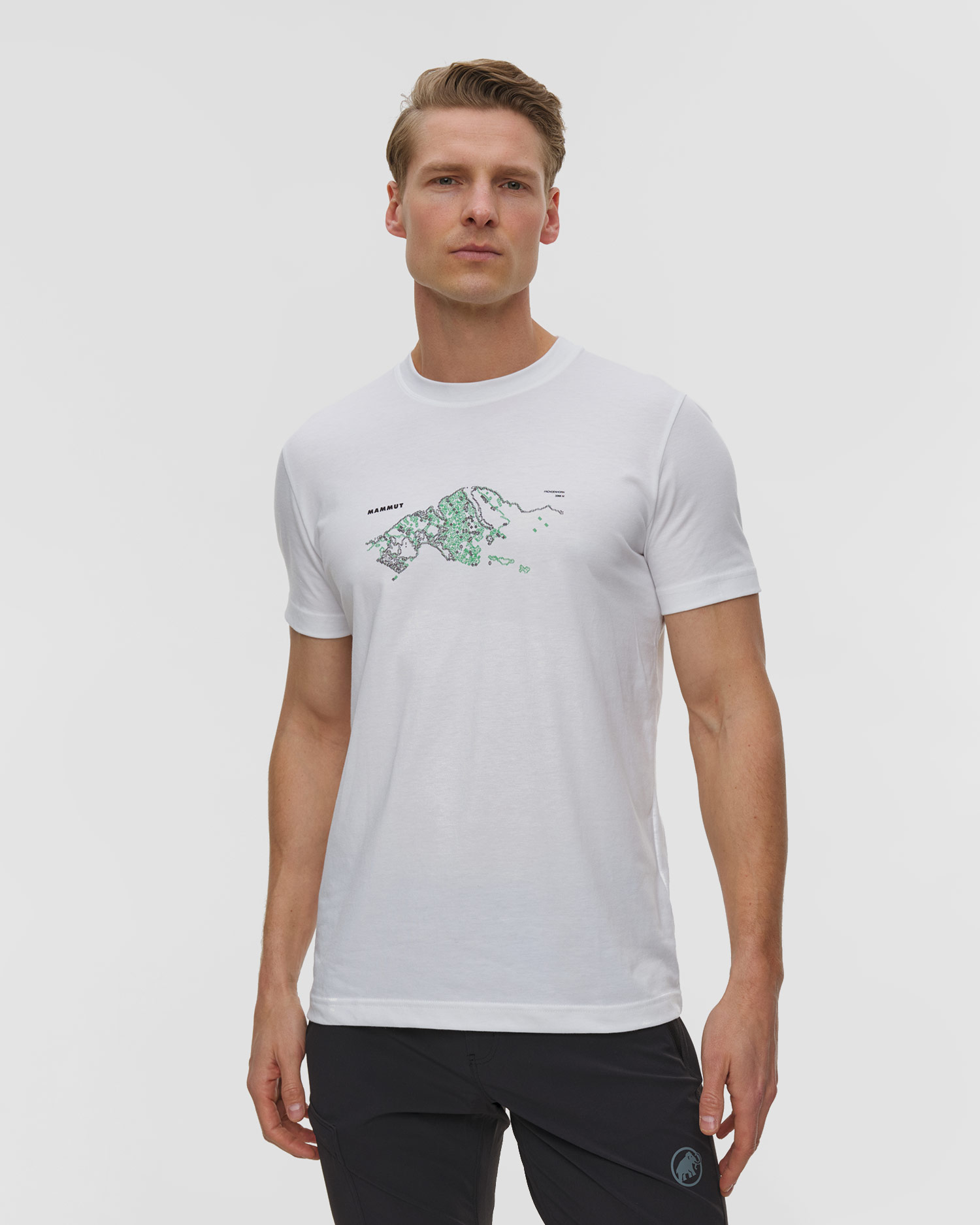 Tricou tehnic pentru bărbați Mammut Mountain T-Shirt Fruendenhorn alb, Culoare/Model: Biały