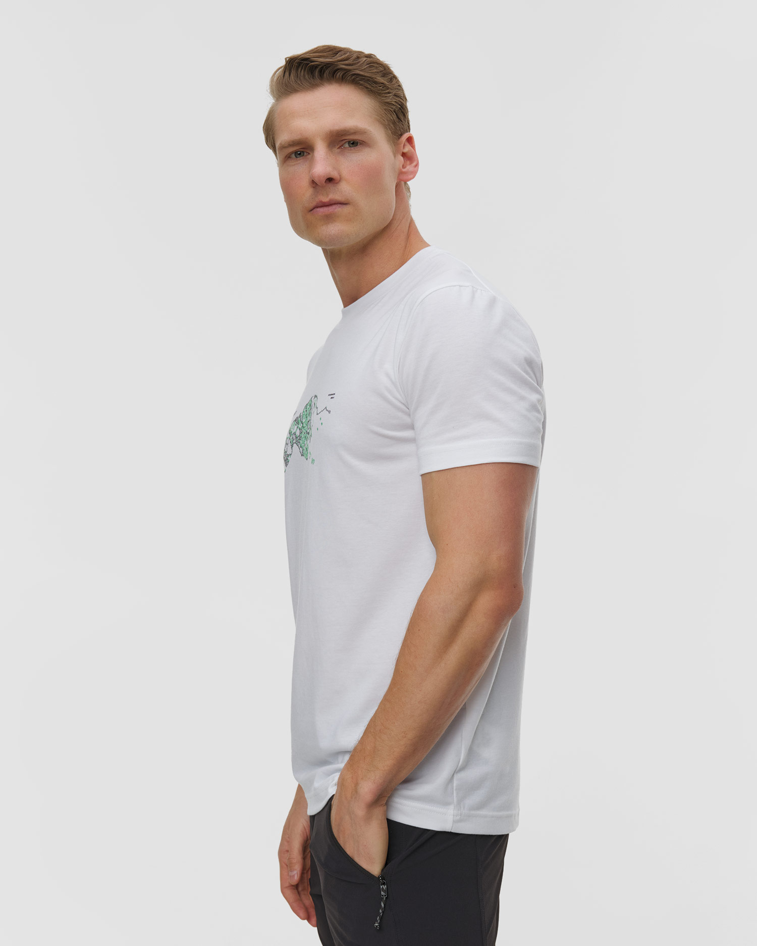 Tricou tehnic pentru bărbați Mammut Mountain T-Shirt Fruendenhorn alb