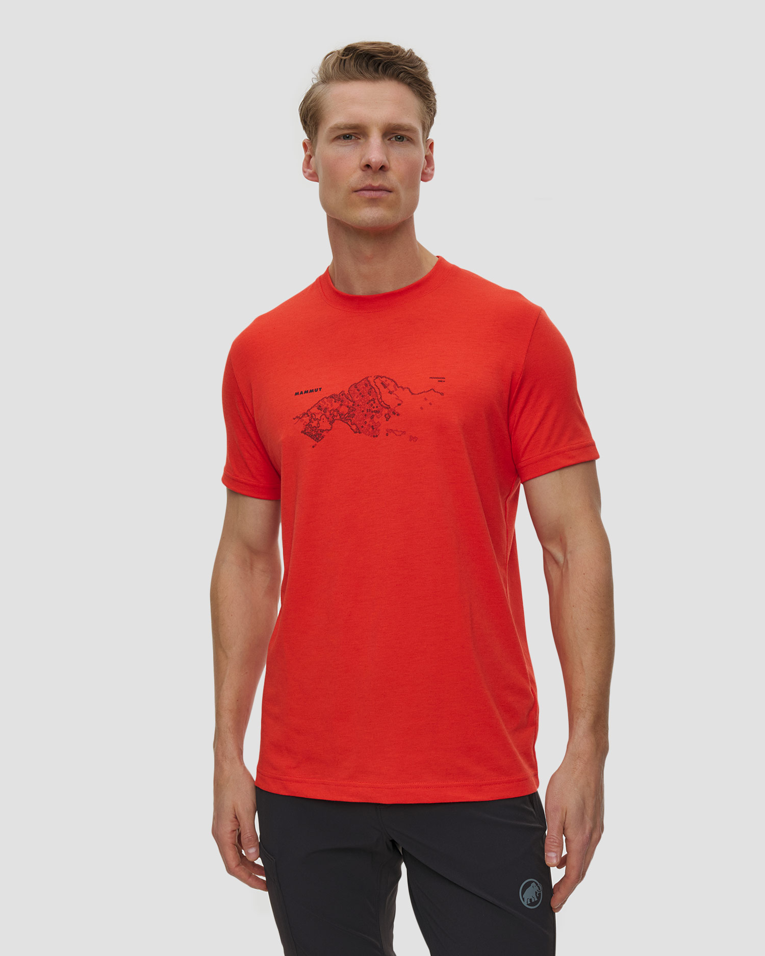 Tricou tehnic pentru bărbați Mammut Mountain T-Shirt Fruendenhorn roșu