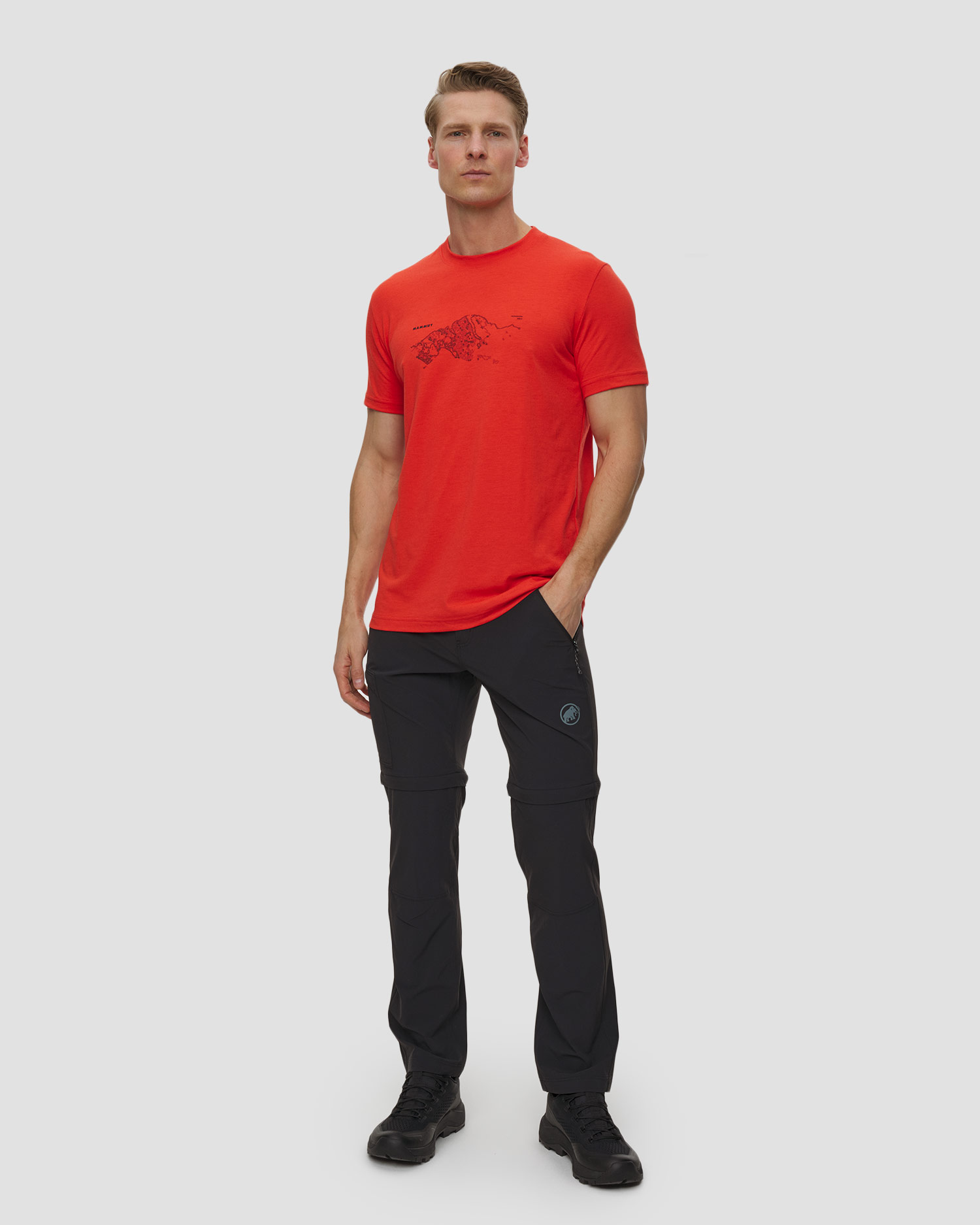 Tricou tehnic pentru bărbați Mammut Mountain T-Shirt Fruendenhorn roșu