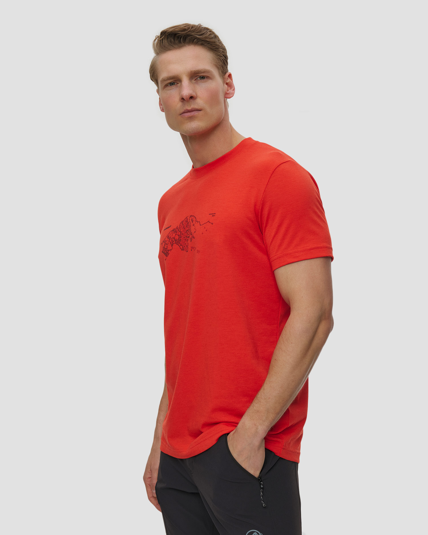 Tricou tehnic pentru bărbați Mammut Mountain T-Shirt Fruendenhorn roșu