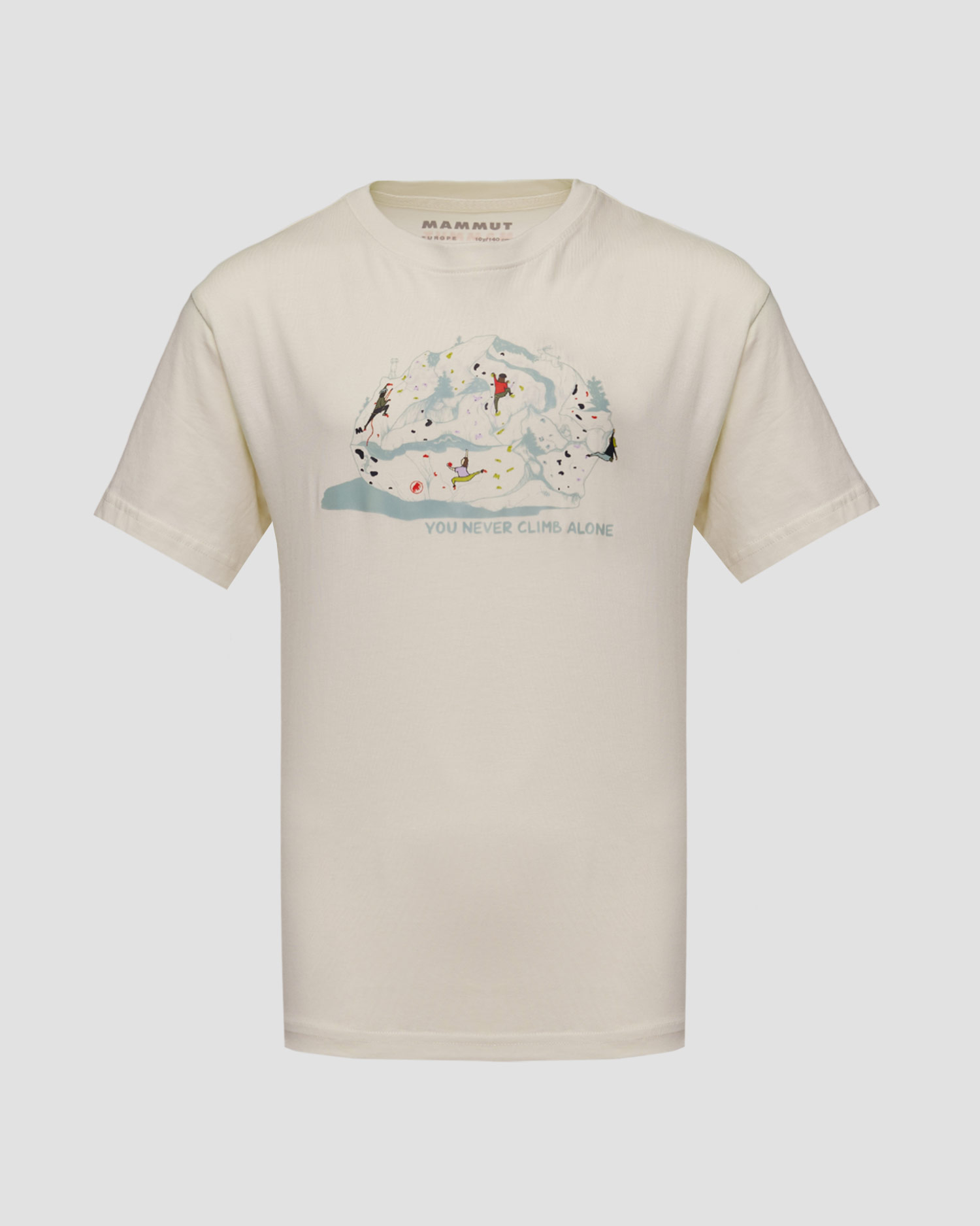 Dětské tričko Mammut Mammut Base T-Shirt Climbing v bílé barvě
