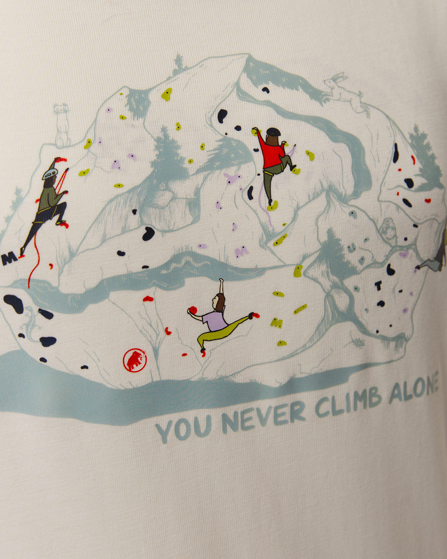 Dětské tričko Mammut Mammut Base T-Shirt Climbing v bílé barvě