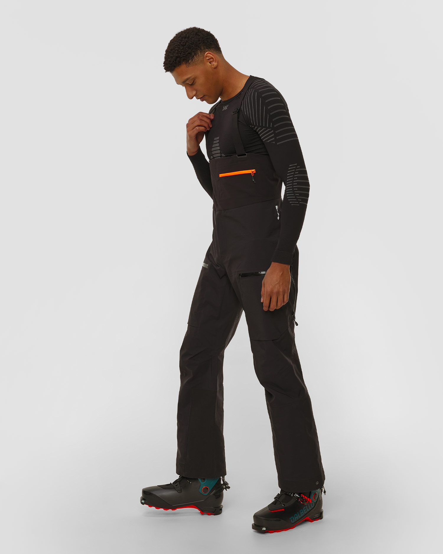 Pantaloni da sci da uomo Mammut Eiger Free Pro HS Bib Pants Men neri