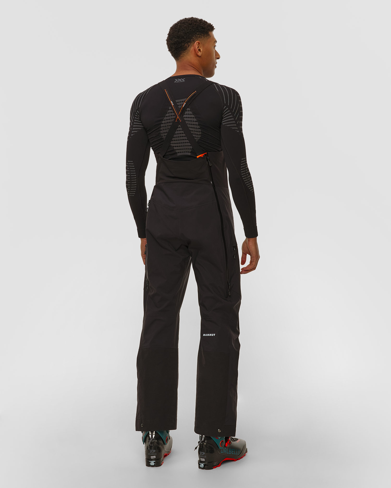 Pantaloni da sci da uomo Mammut Eiger Free Pro HS Bib Pants Men neri