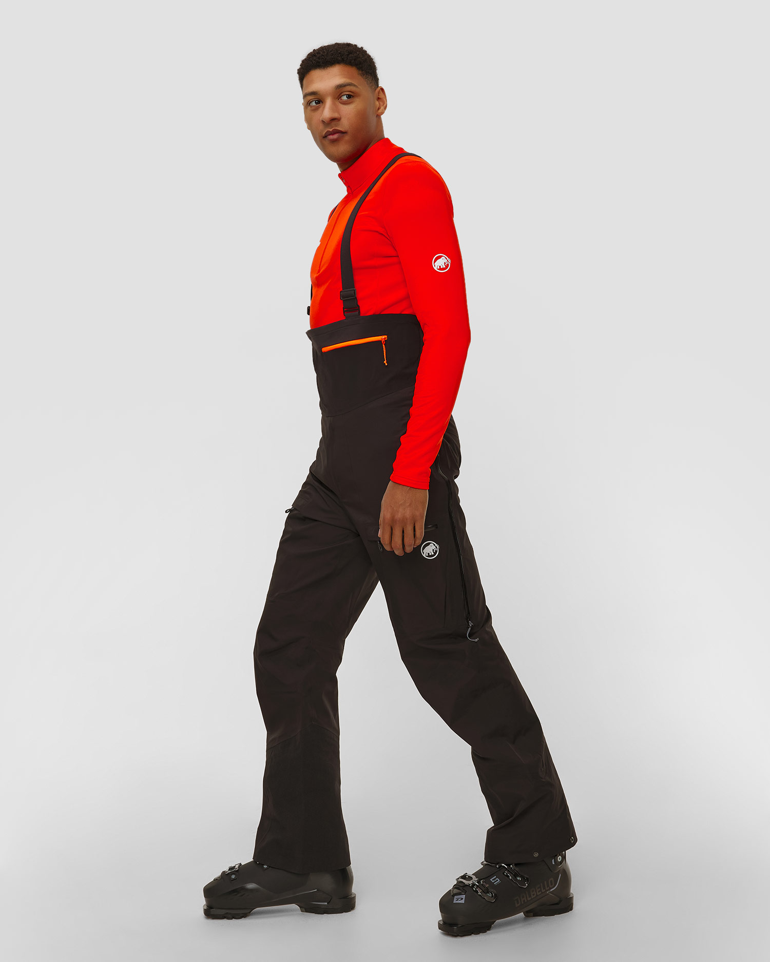 Pantaloni da sci da uomo Mammut Haldigrat HS BIB Pants Men neri