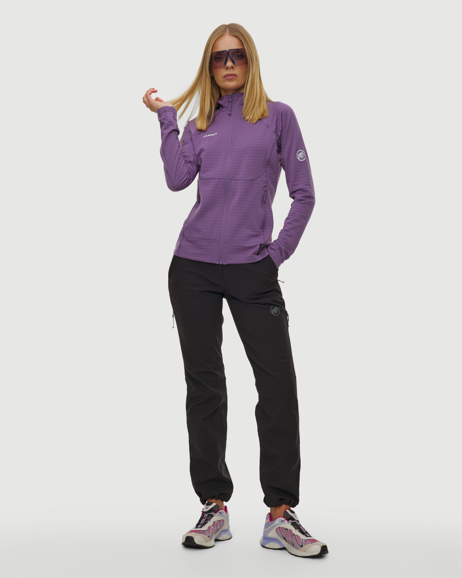 Pantalon softshell isolé pour femmes Mammut Runbold Winter SO Pants Women noirs