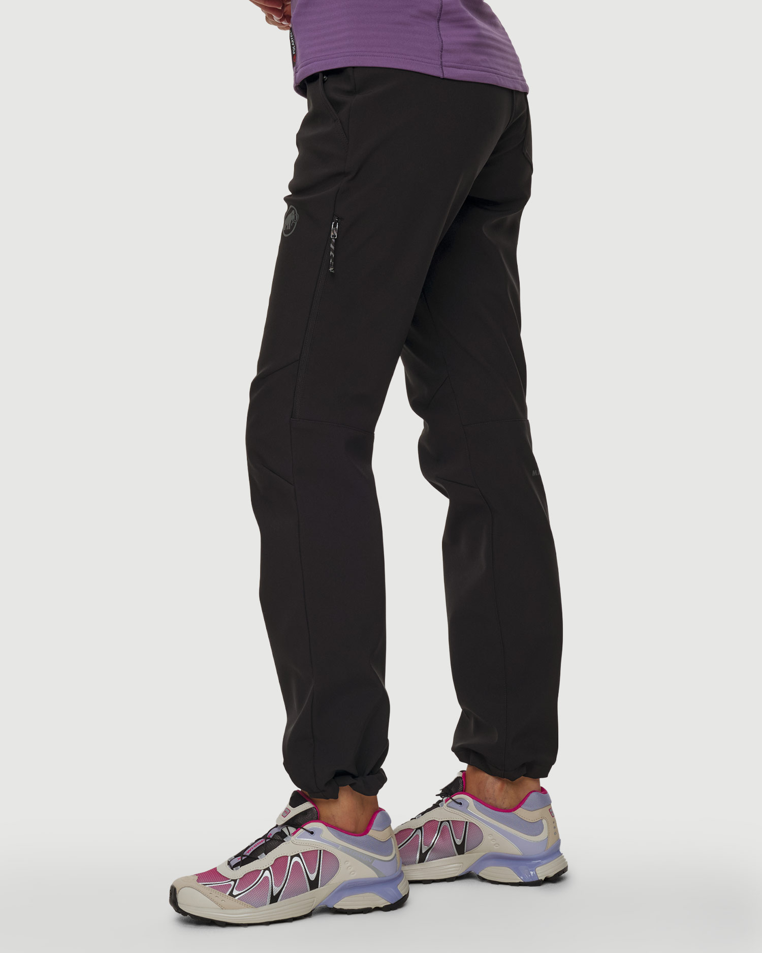 Pantalon softshell isolé pour femmes Mammut Runbold Winter SO Pants Women noirs