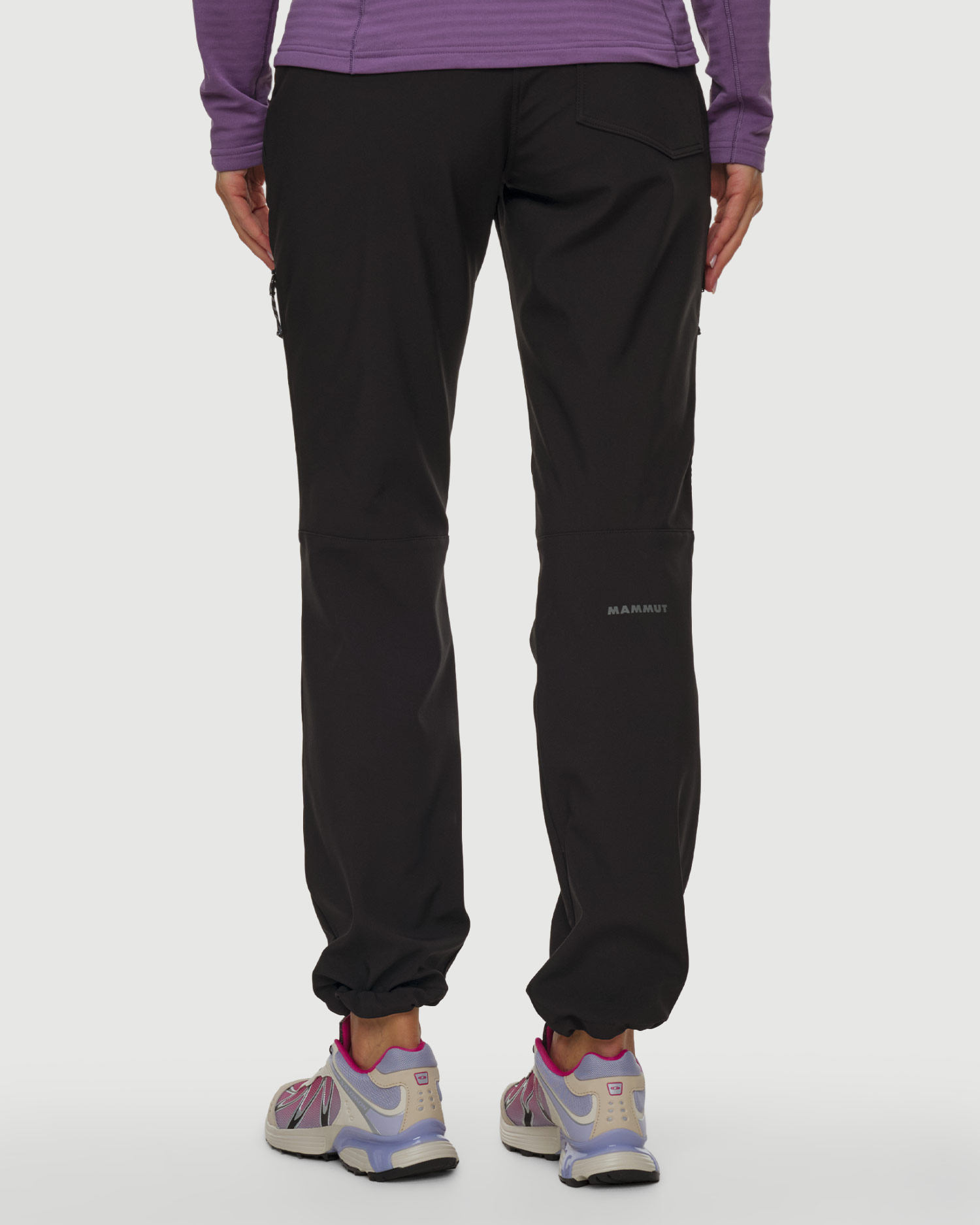 Pantalon softshell isolé pour femmes Mammut Runbold Winter SO Pants Women noirs