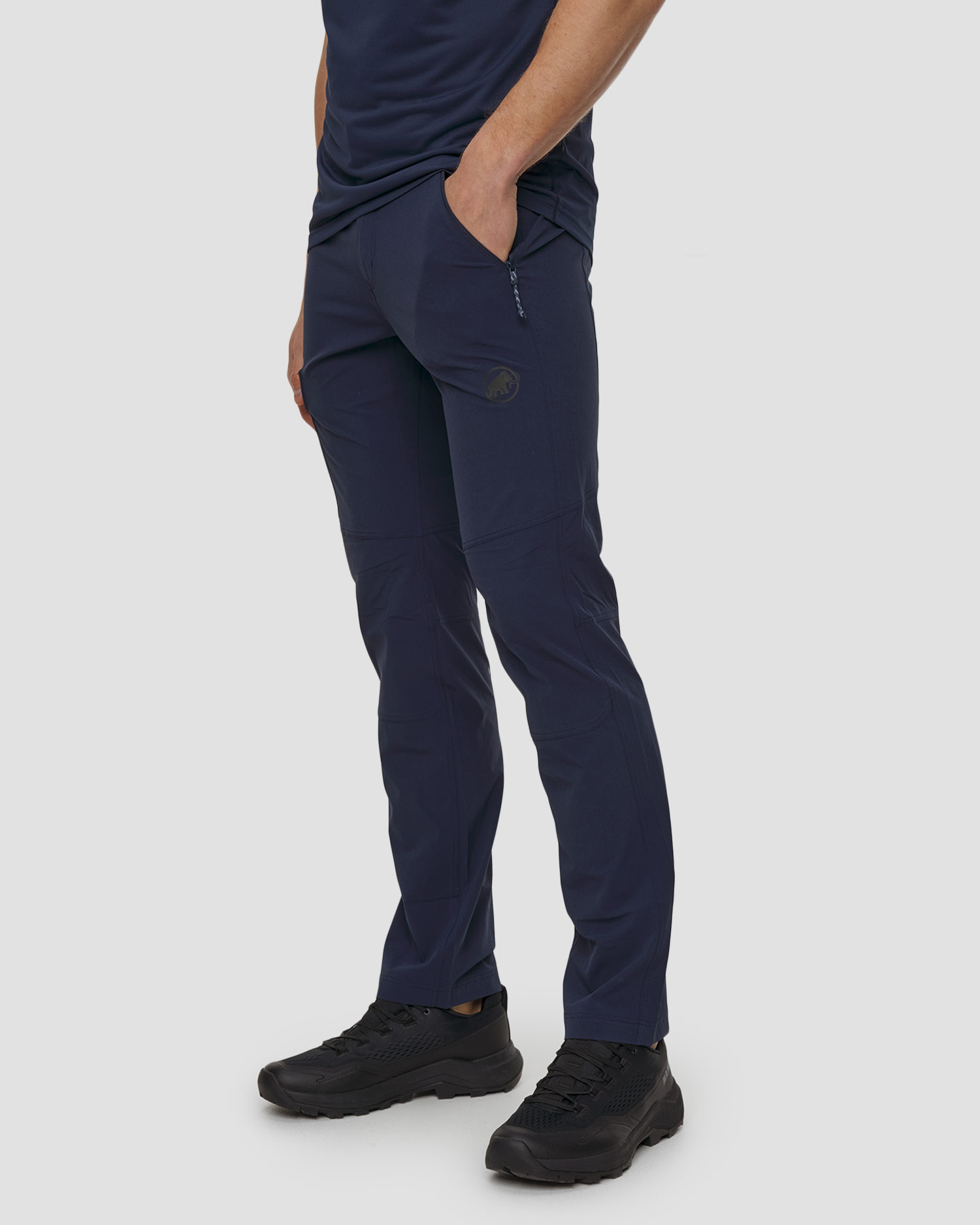 Pantalon de trekking bleu marine pour hommes Mammut Runbold IV Pants