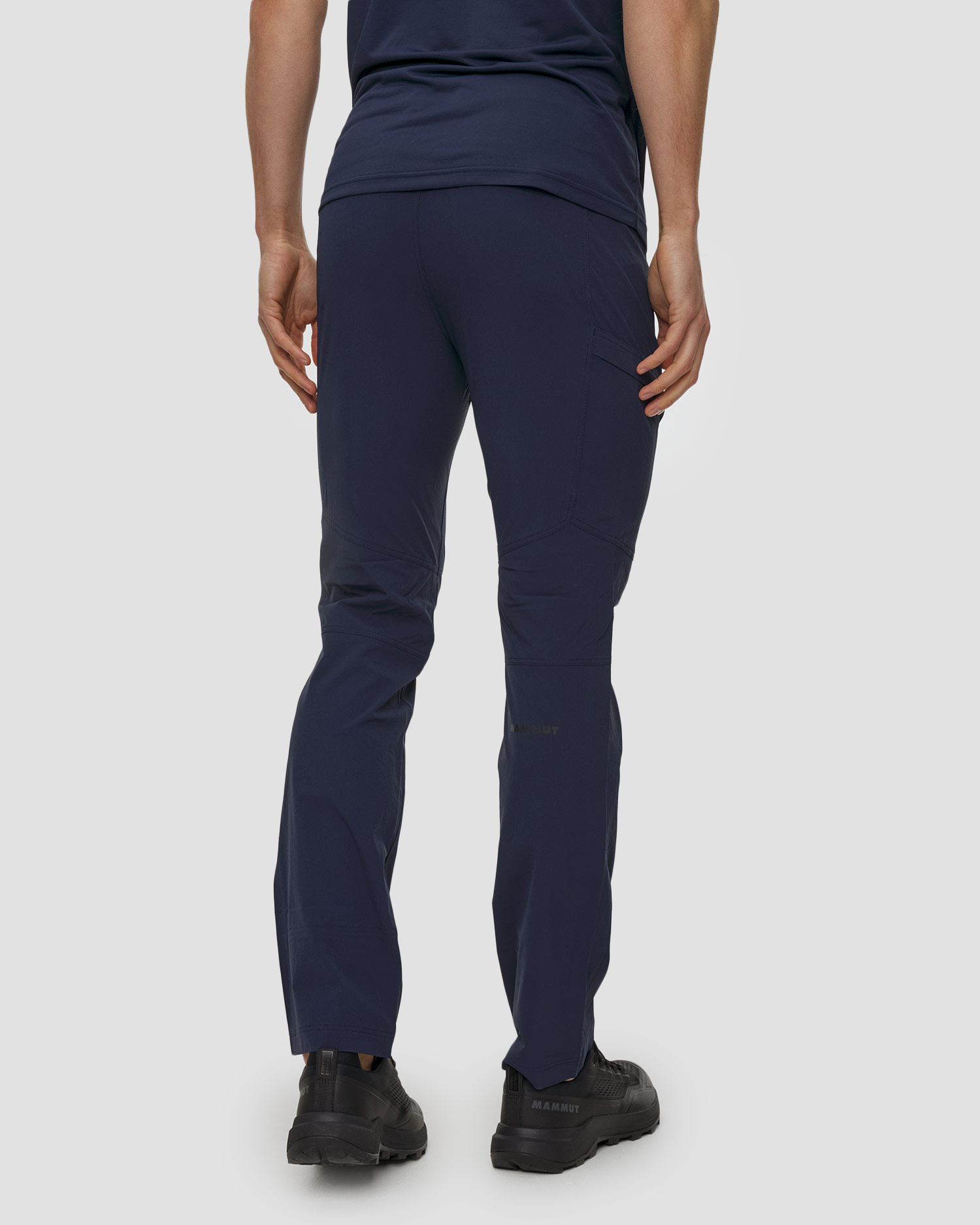 Pantalon de trekking bleu marine pour hommes Mammut Runbold IV Pants