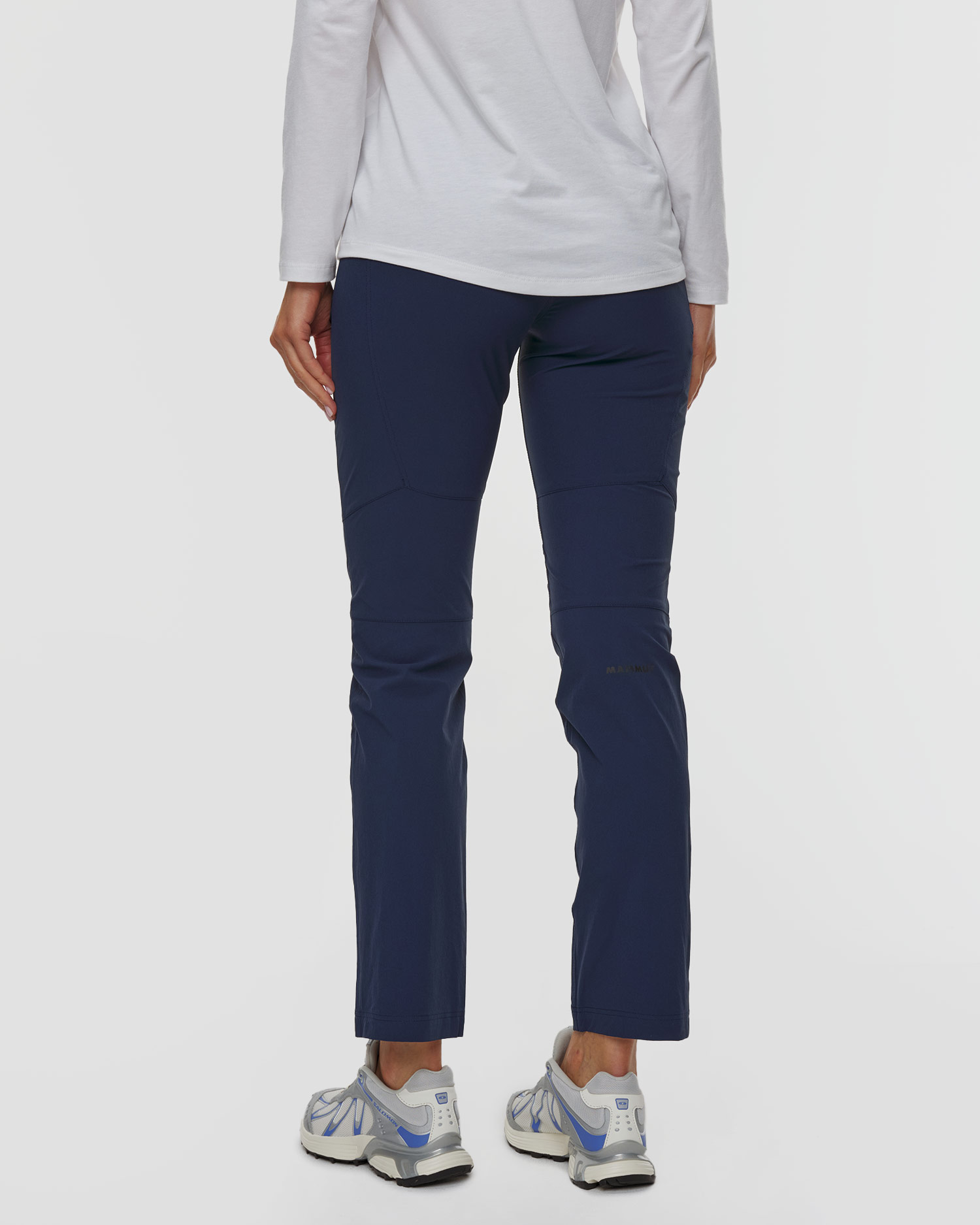 Pantalon de trekking bleu marine pour femmes Mammut Runbold IV Pants