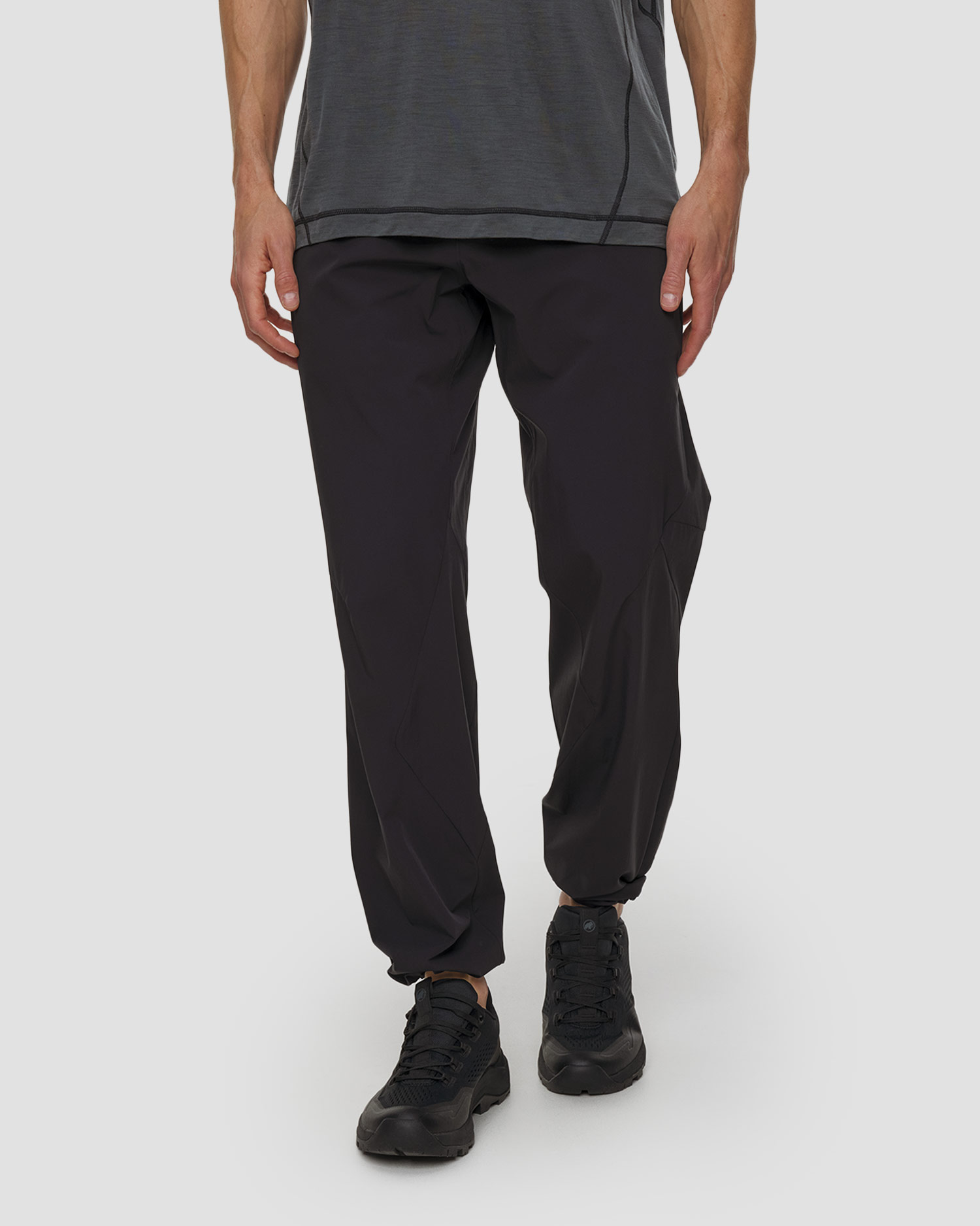 Pantaloni de trekking pentru bărbați Mammut Hiking Patrol x Mammut Light Pants negri