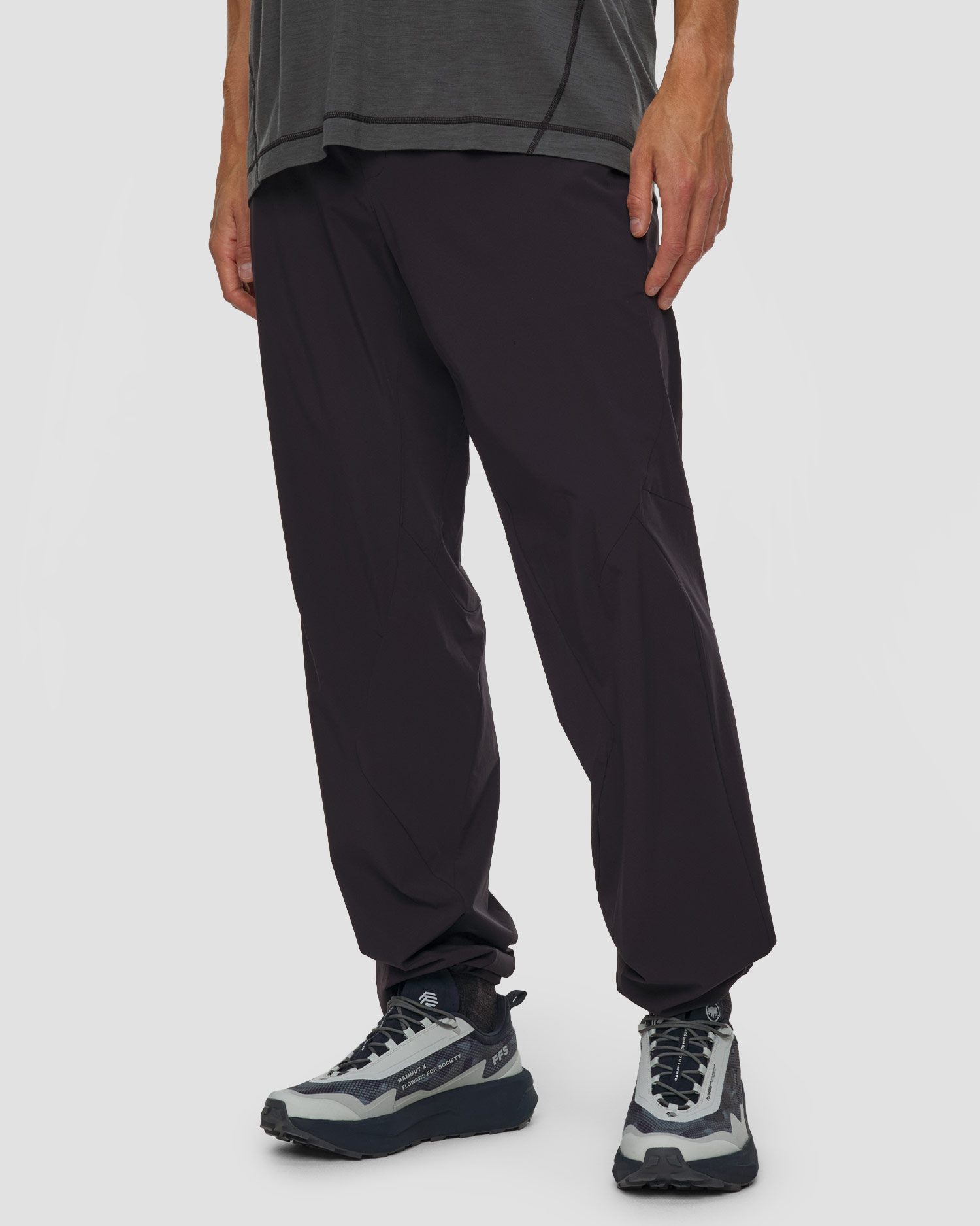 Pantalon de trekking noir pour hommes Mammut Hiking Patrol x Mammut Light Pants