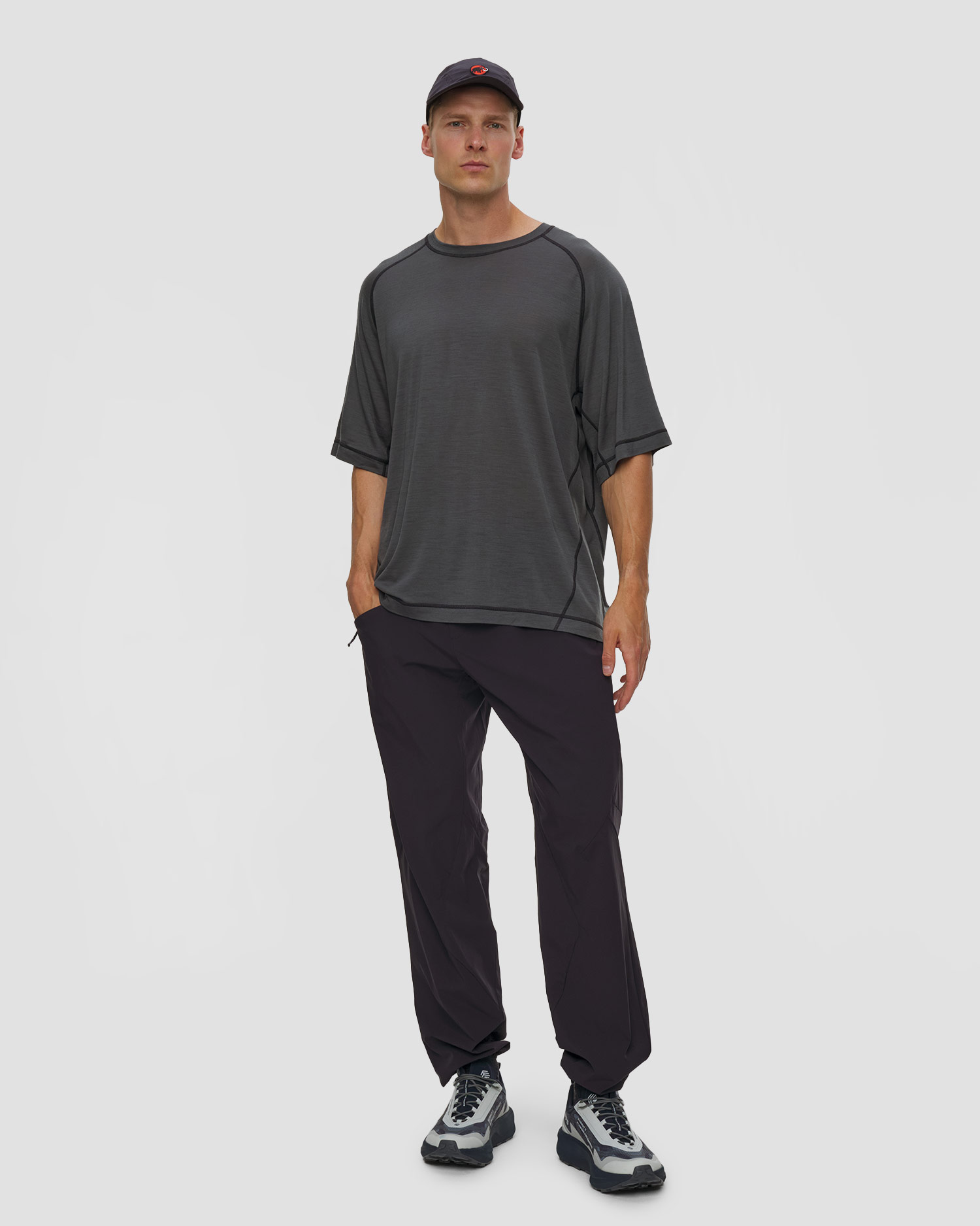 Pantalon de trekking noir pour hommes Mammut Hiking Patrol x Mammut Light Pants